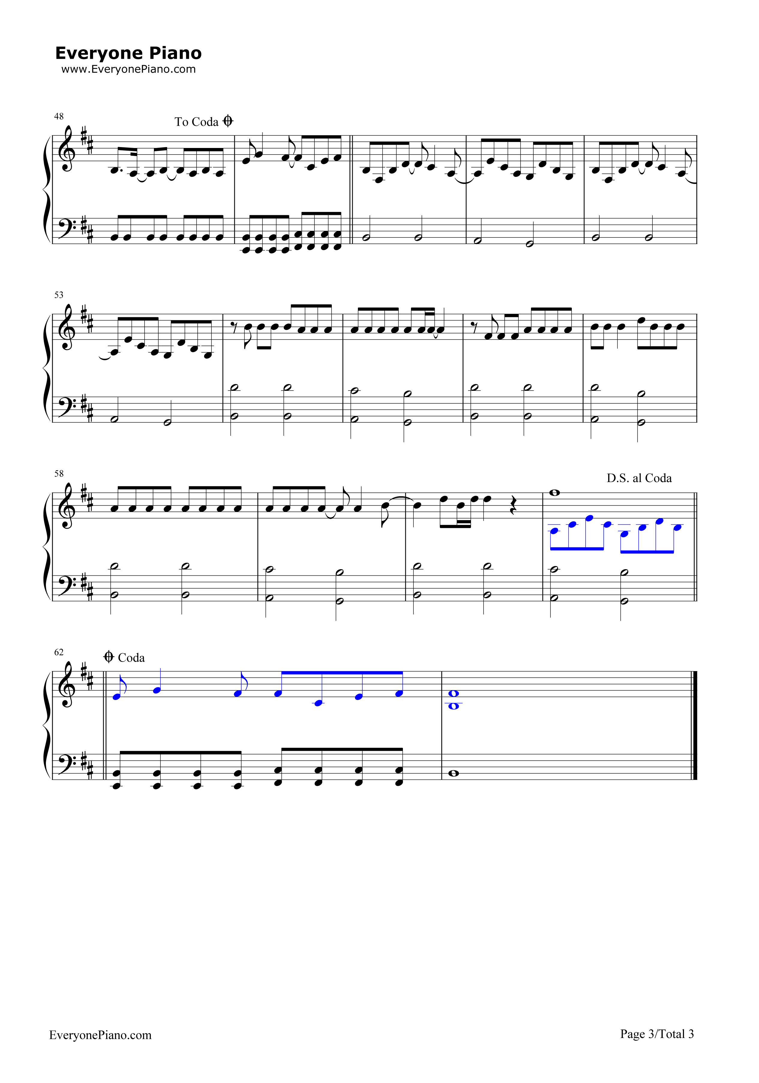 Kryptonite钢琴谱_3_Doors_Down