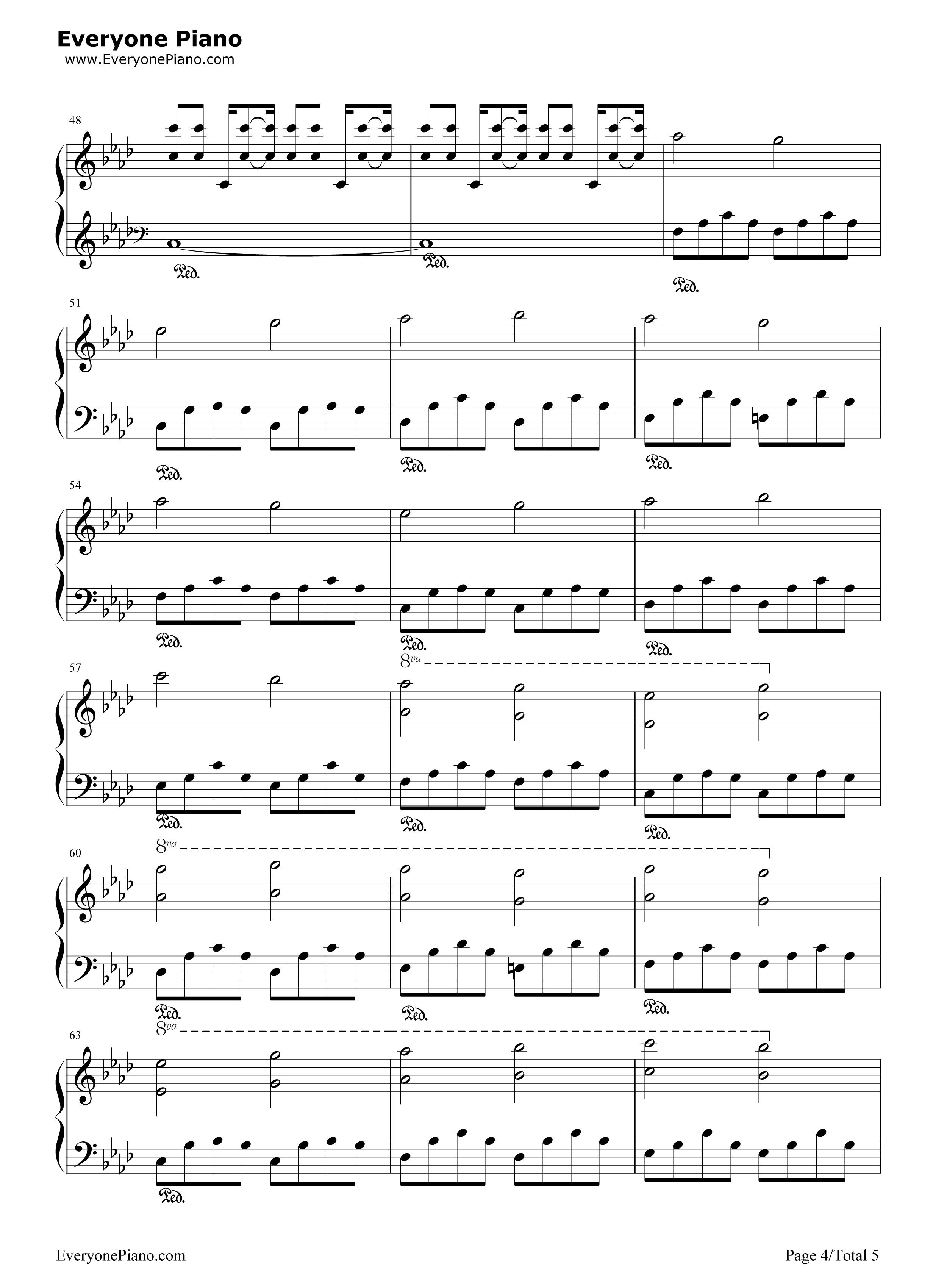 Solitude_钢琴谱_坂本龙一