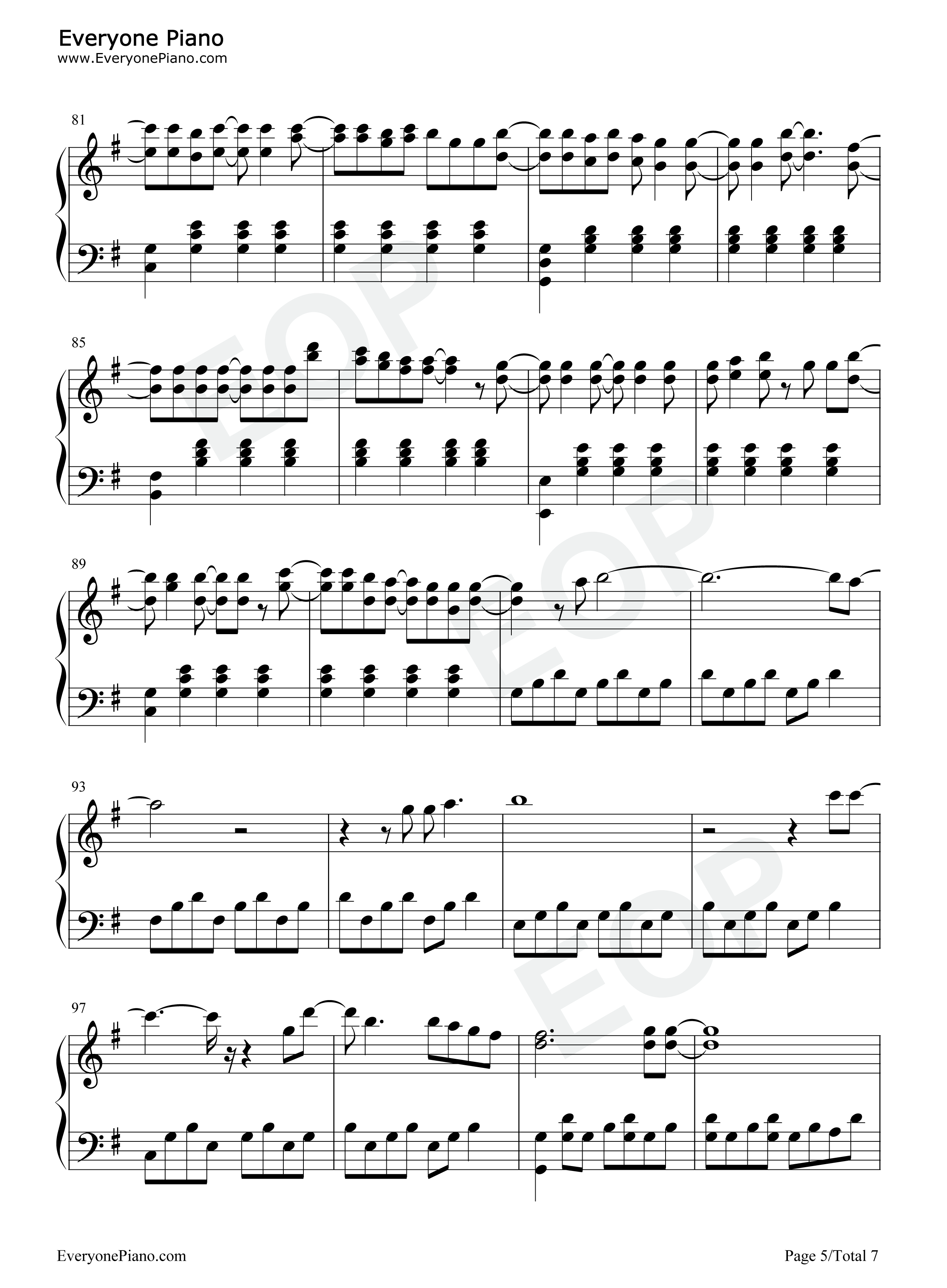 Something_in_the_Water钢琴谱_Carrie_Underwood