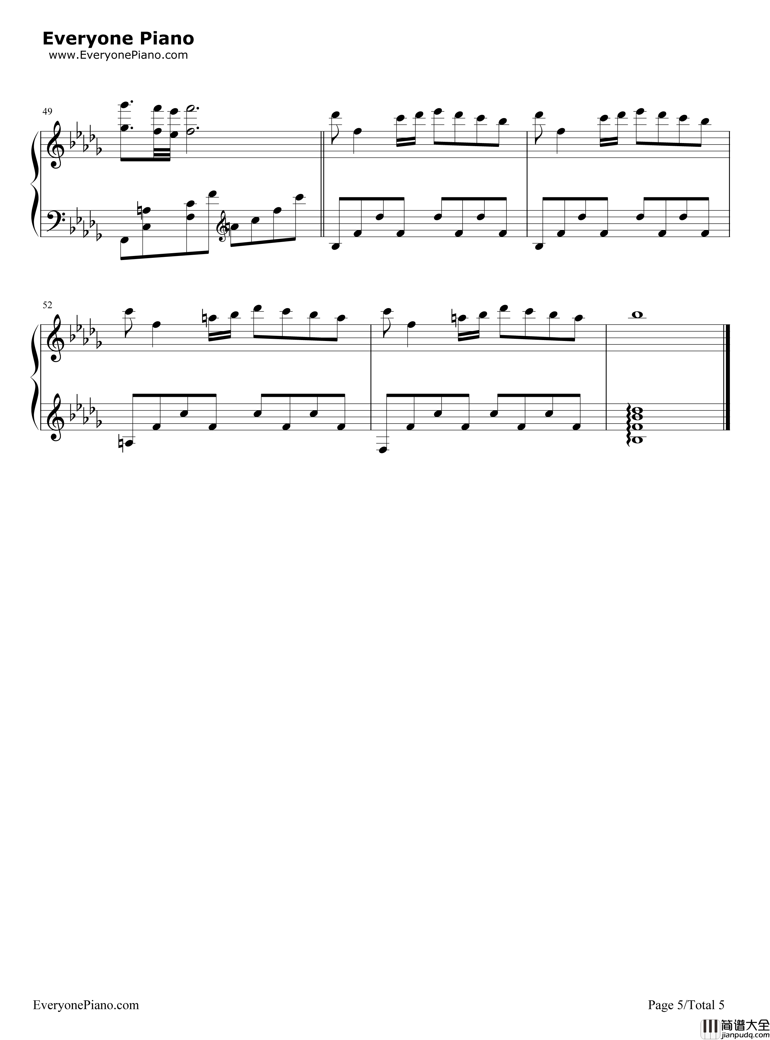 秋日私语钢琴谱_理查德·克莱德曼__Richard_Clayderman