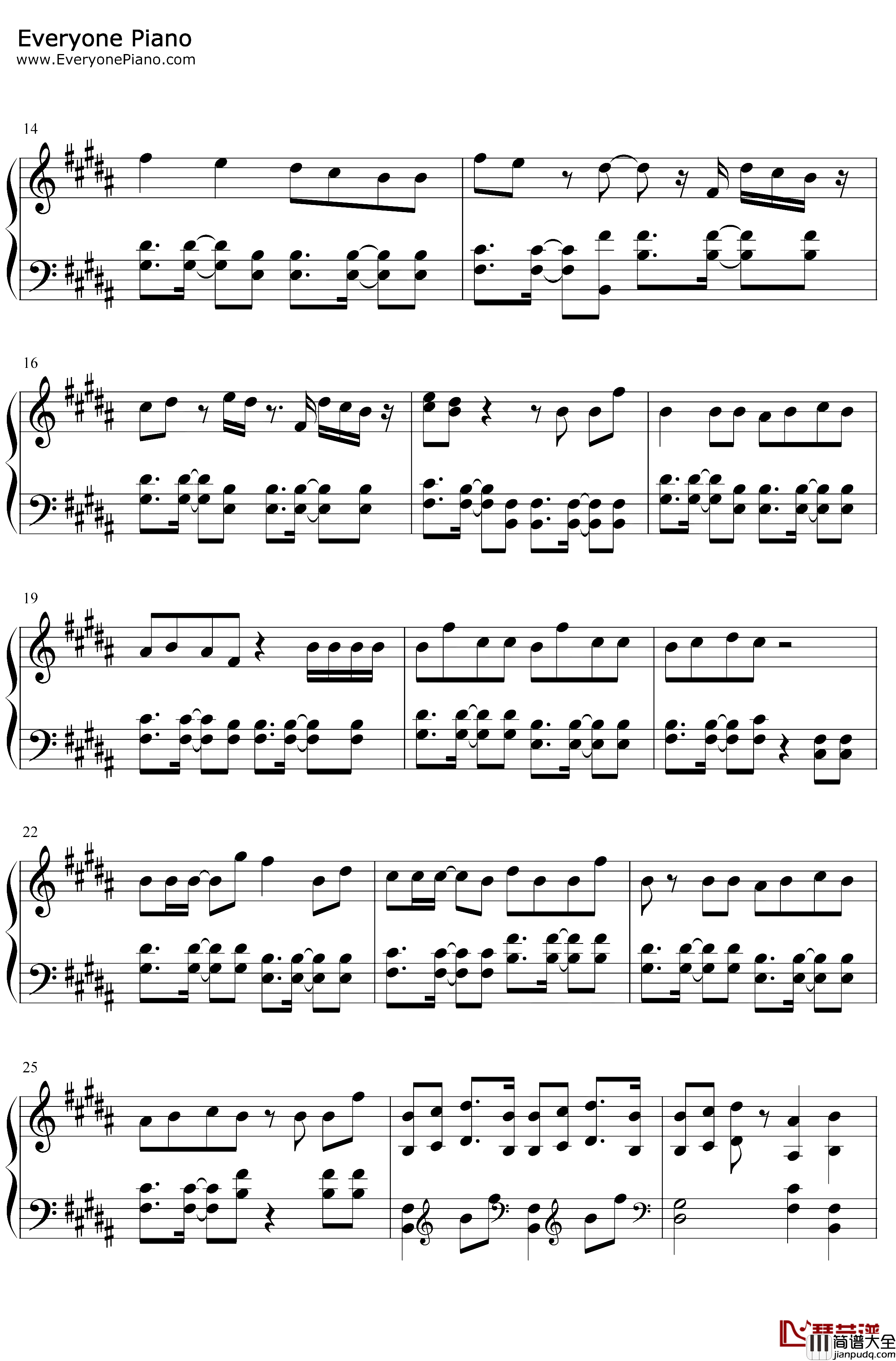 2019无敌大串烧钢琴谱_汽水小弟_歌曲串烧