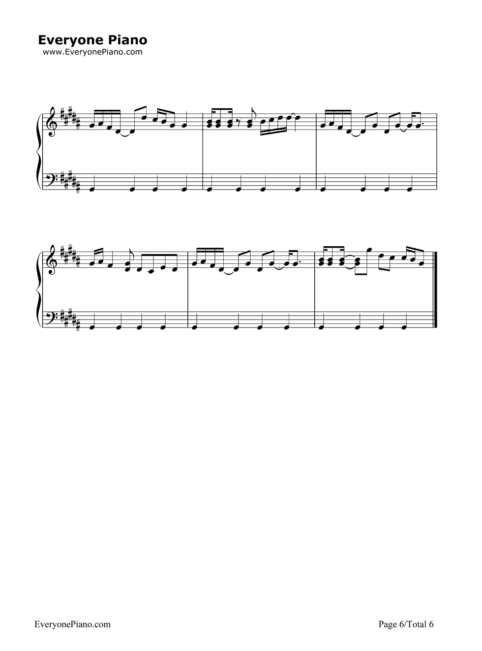 Focus钢琴谱_Ariana_Grande
