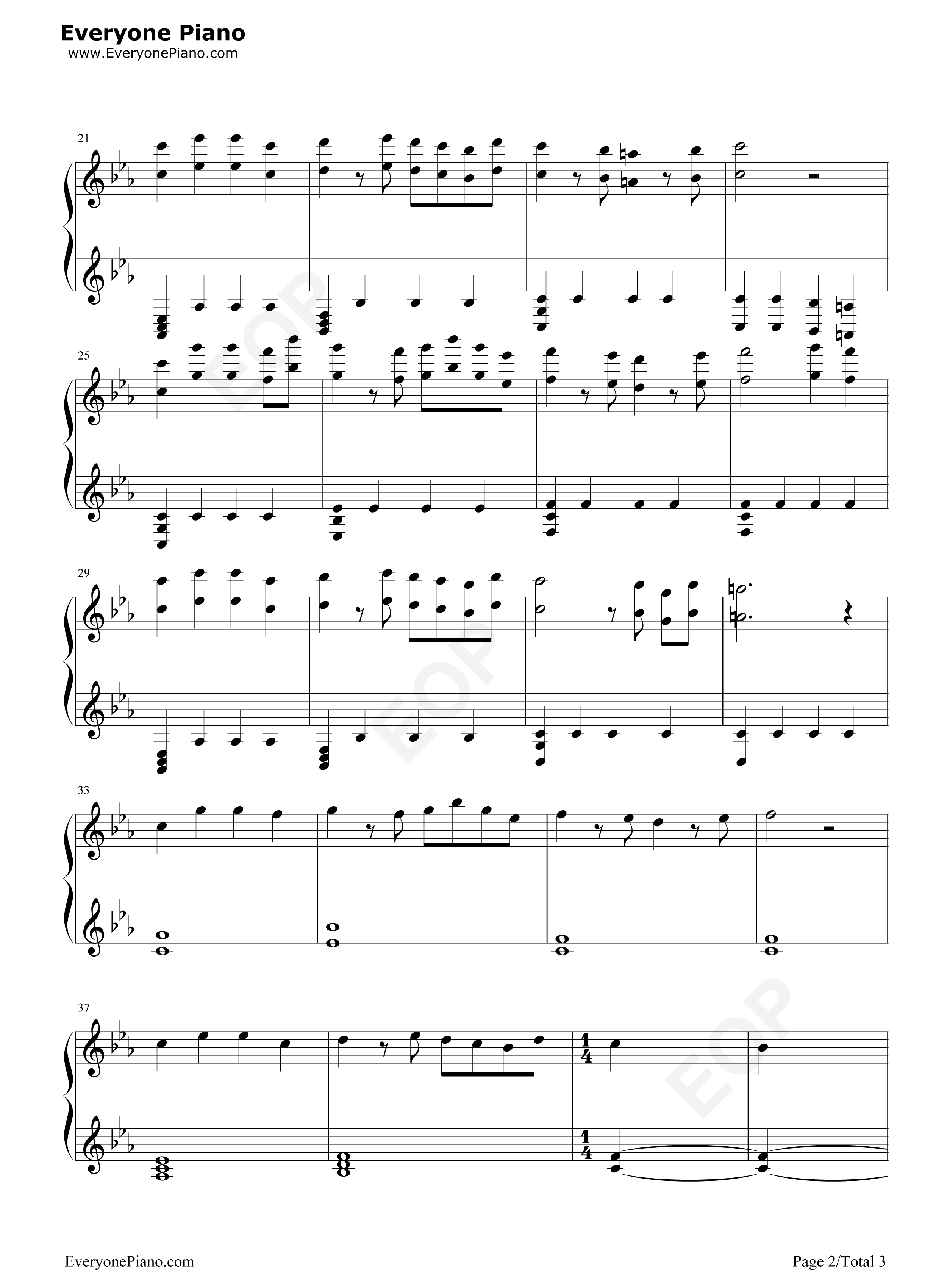 The_Piano改编版钢琴谱_猎豹移动公司