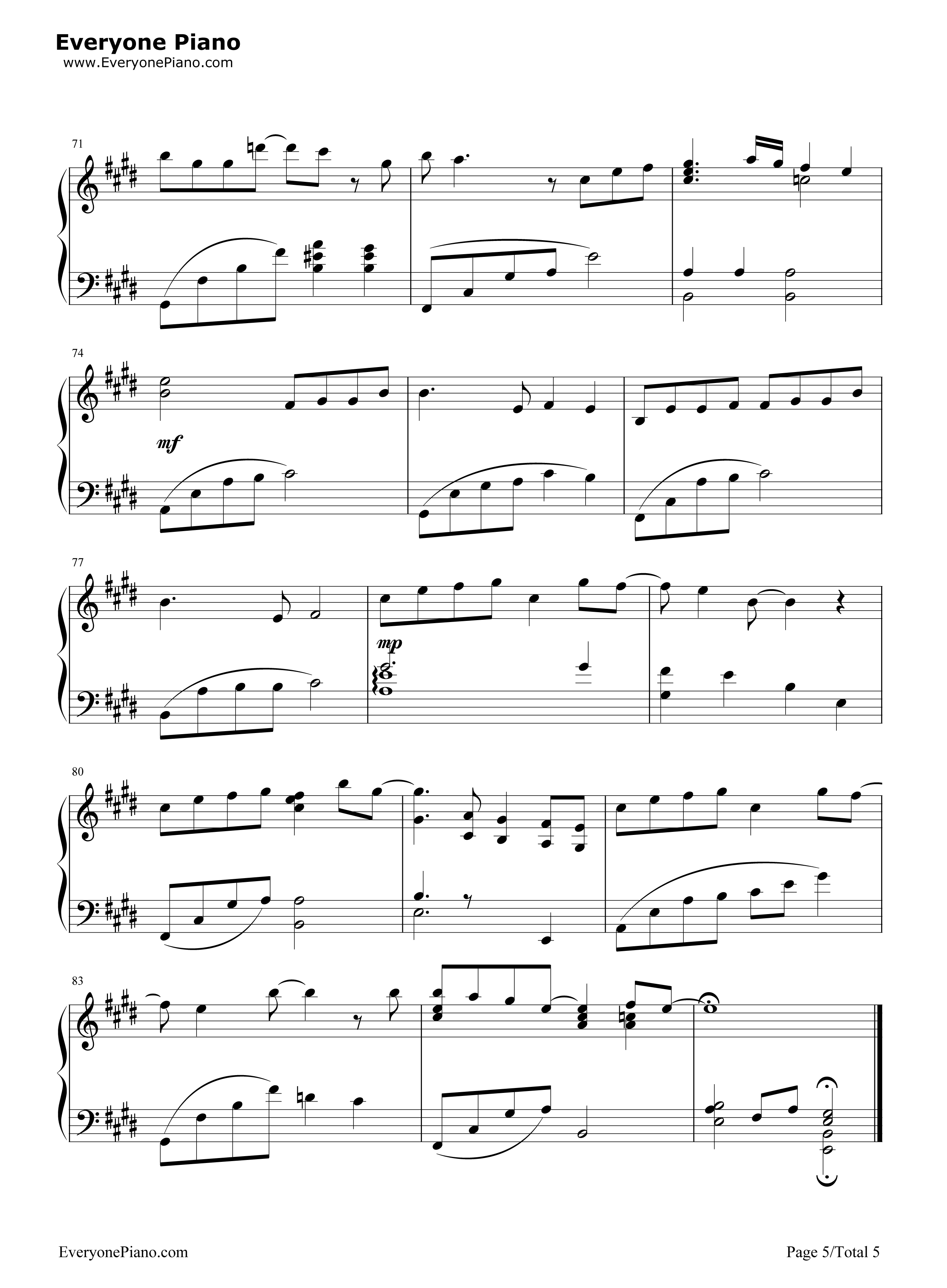 浮生未歇钢琴谱_HITA_音频怪物