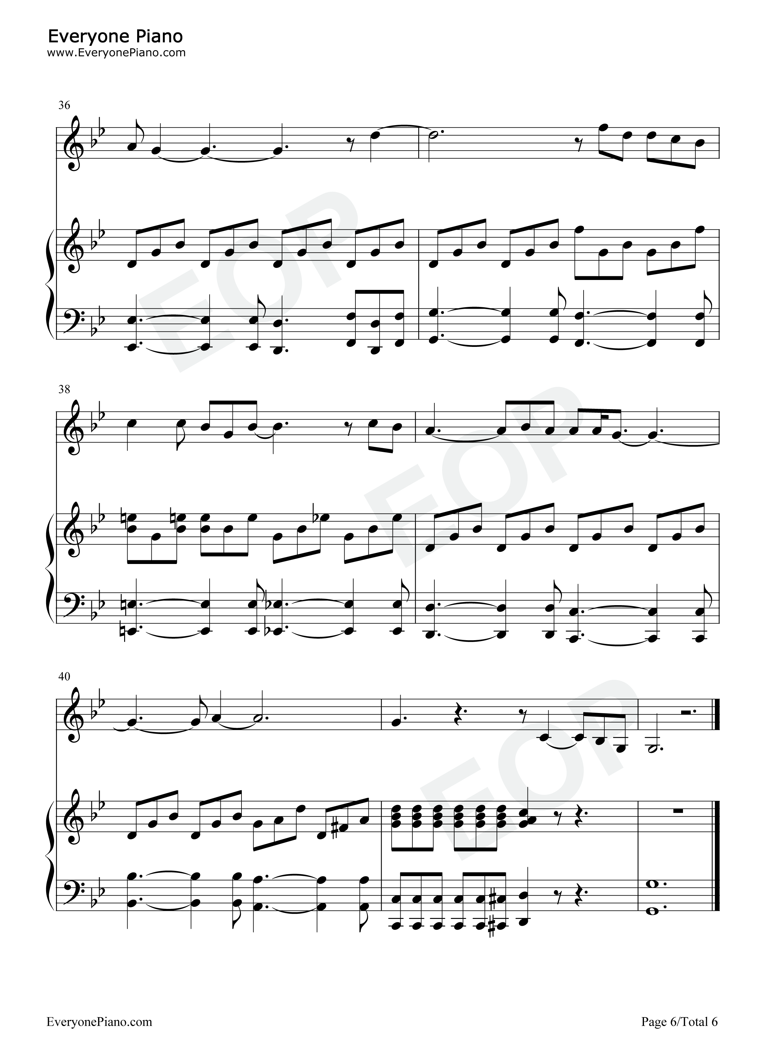 Feeling_Good钢琴谱_Michael_Bublé