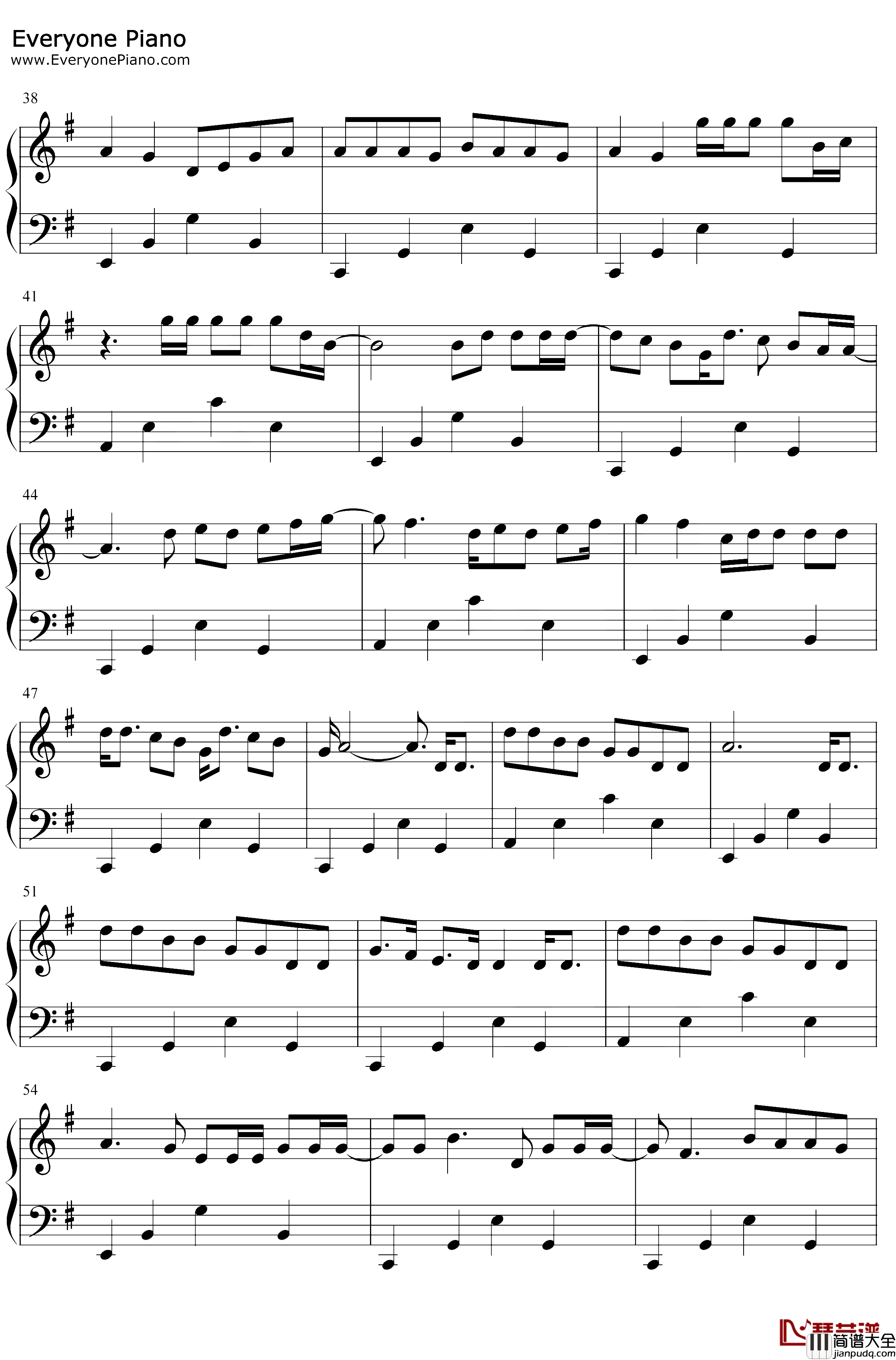 Old_Me钢琴谱_5_Seconds_of_Summer