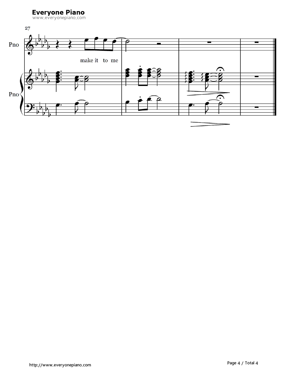 Make_It_To_Me钢琴谱_Sam_Smith__萨姆·史密斯
