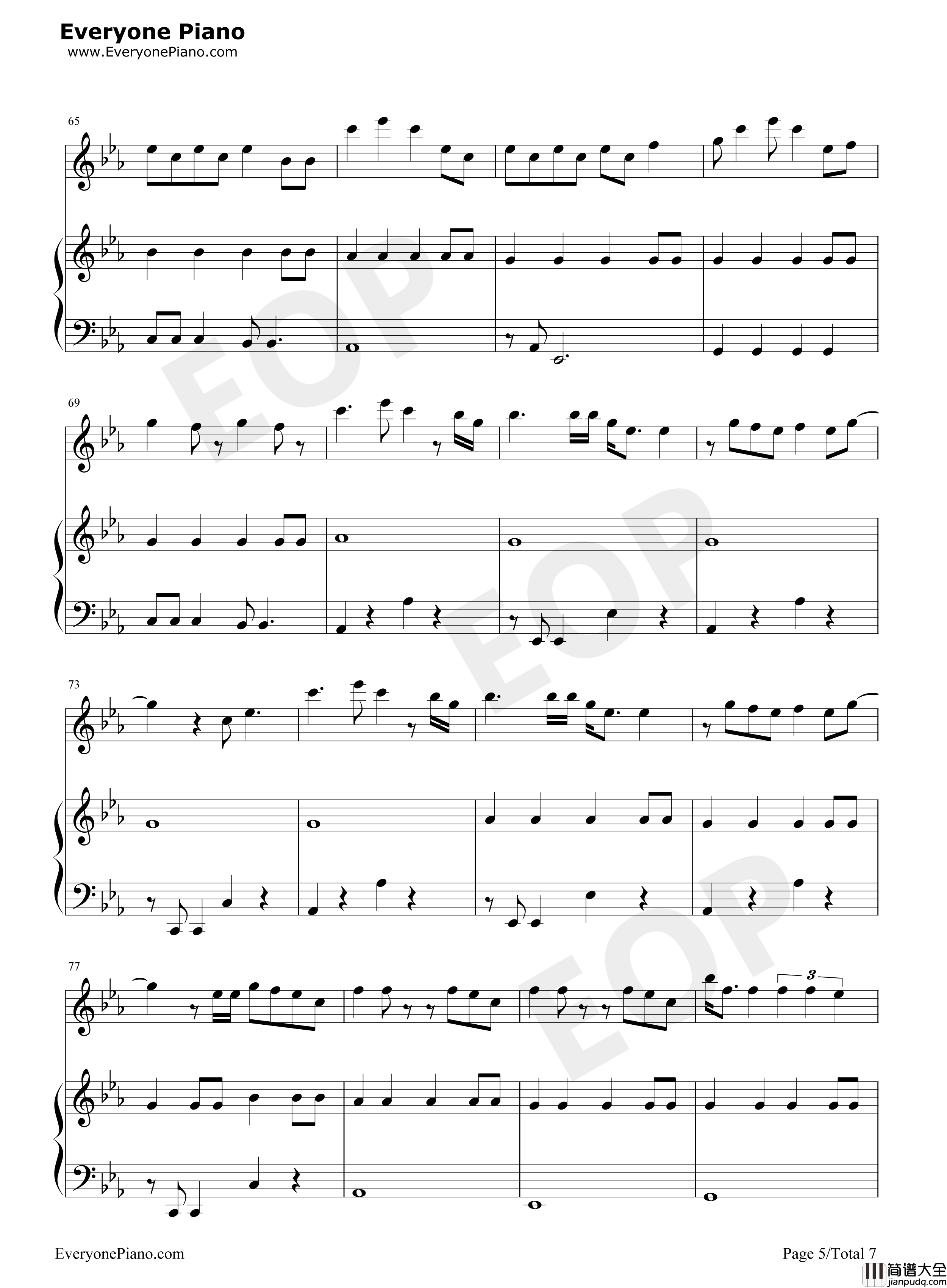 Who_Do_You_Love钢琴谱_The_Chainsmokers_5_Seconds_of_Summer