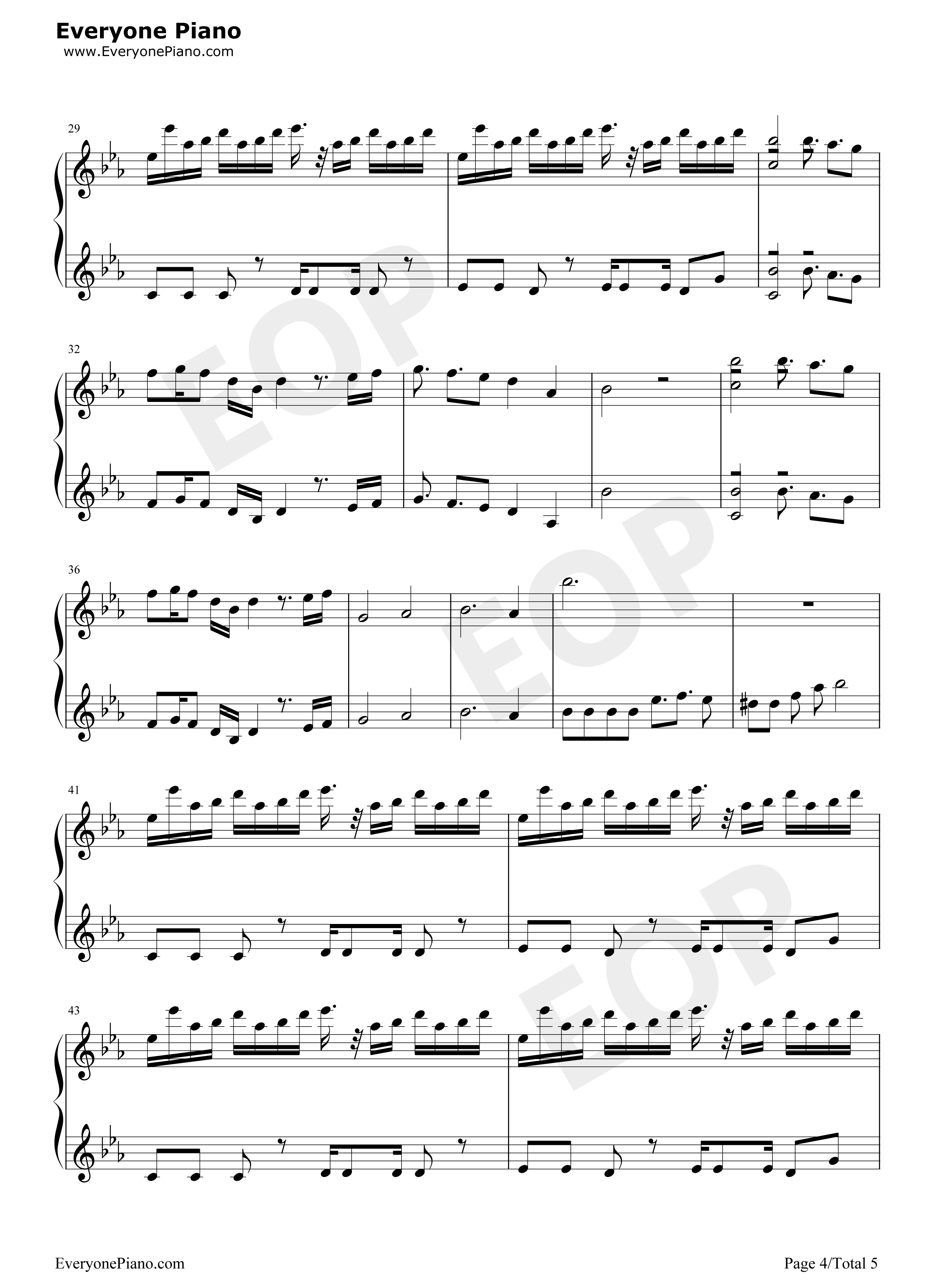 僵尸王博士的复仇主题曲钢琴谱_Plants_vs._Zombies