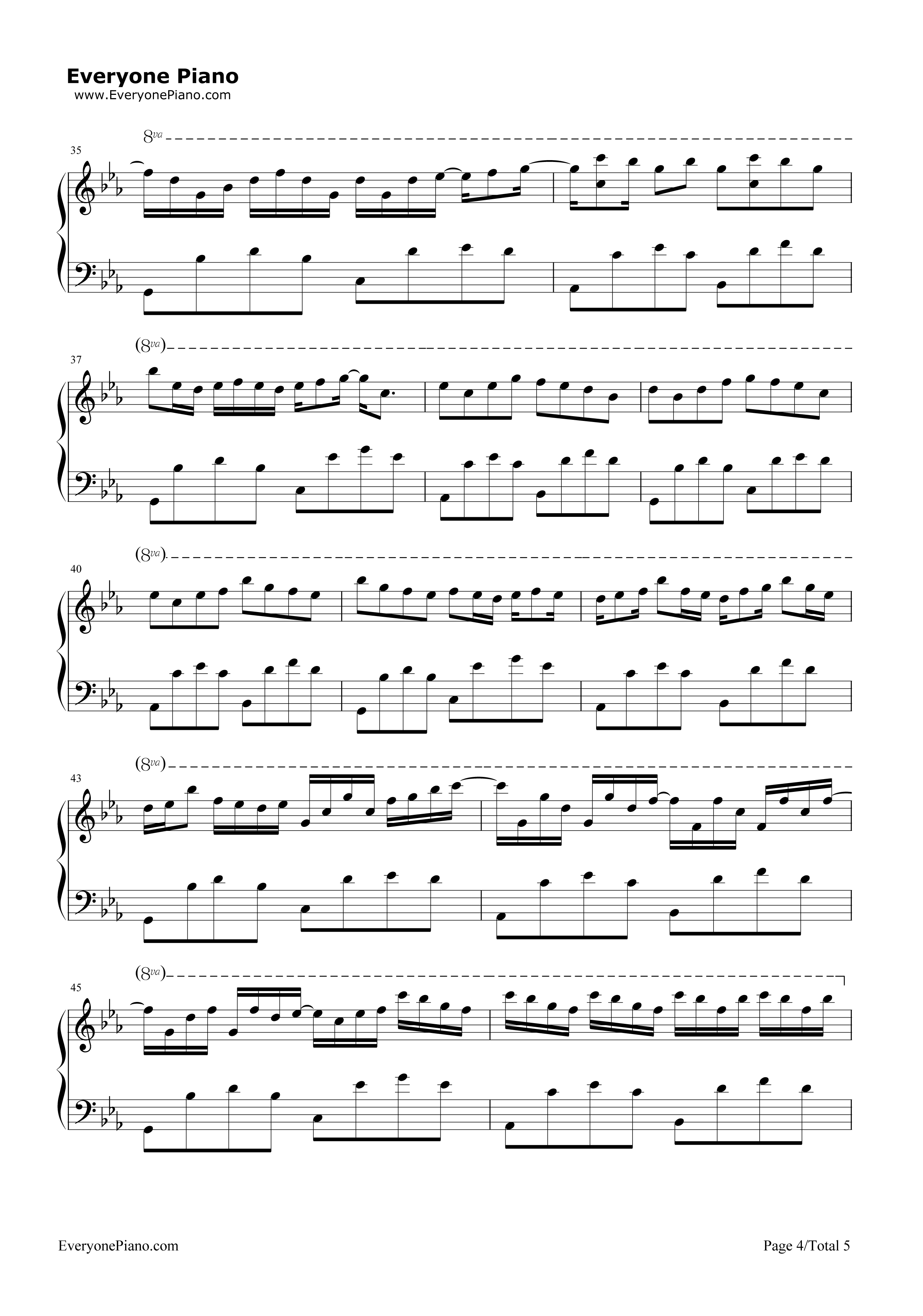 摆动的心钢琴谱_Music゛◆_Kゝ