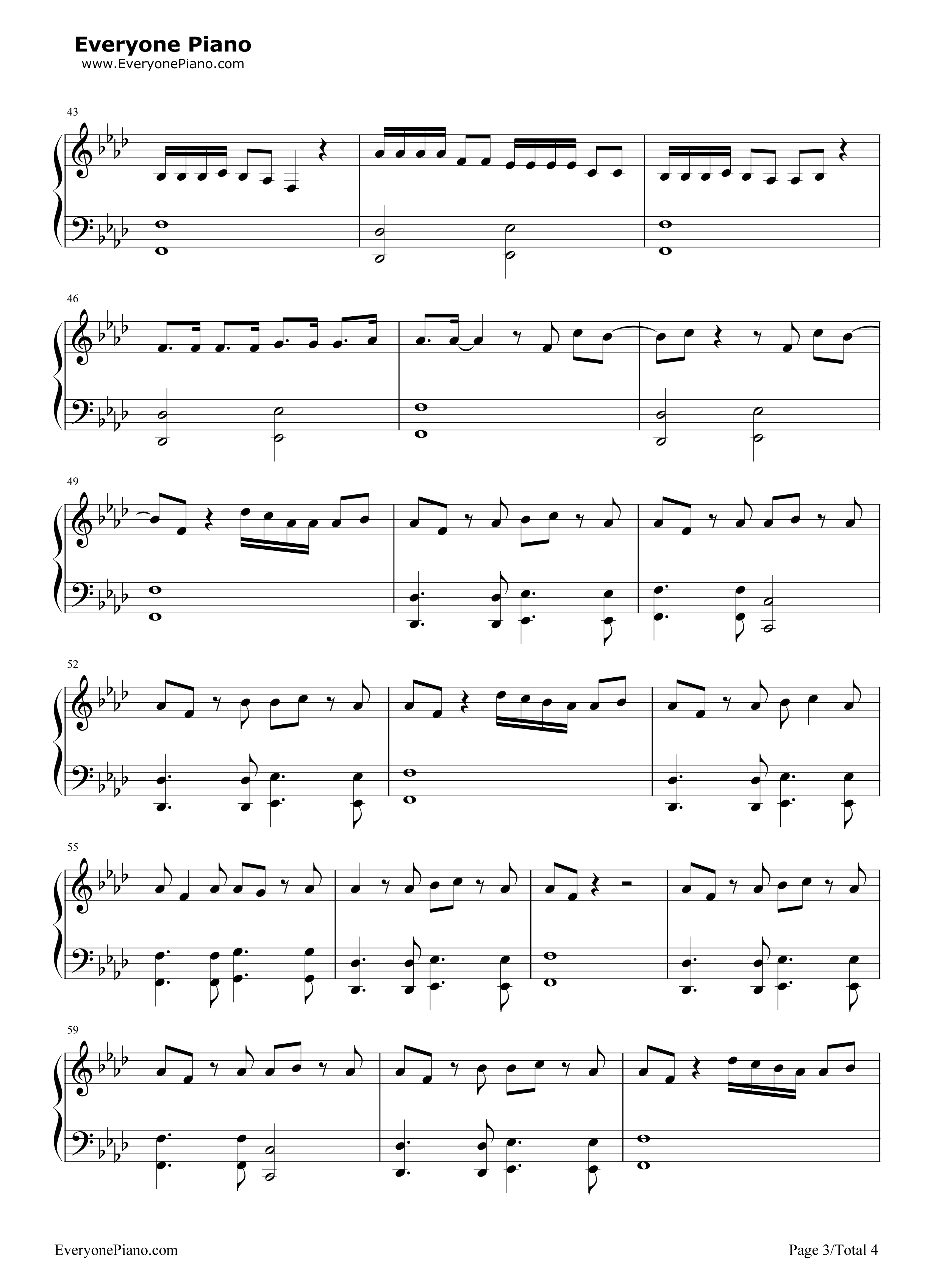 Stay钢琴谱_Zedd_Alessia_Cara