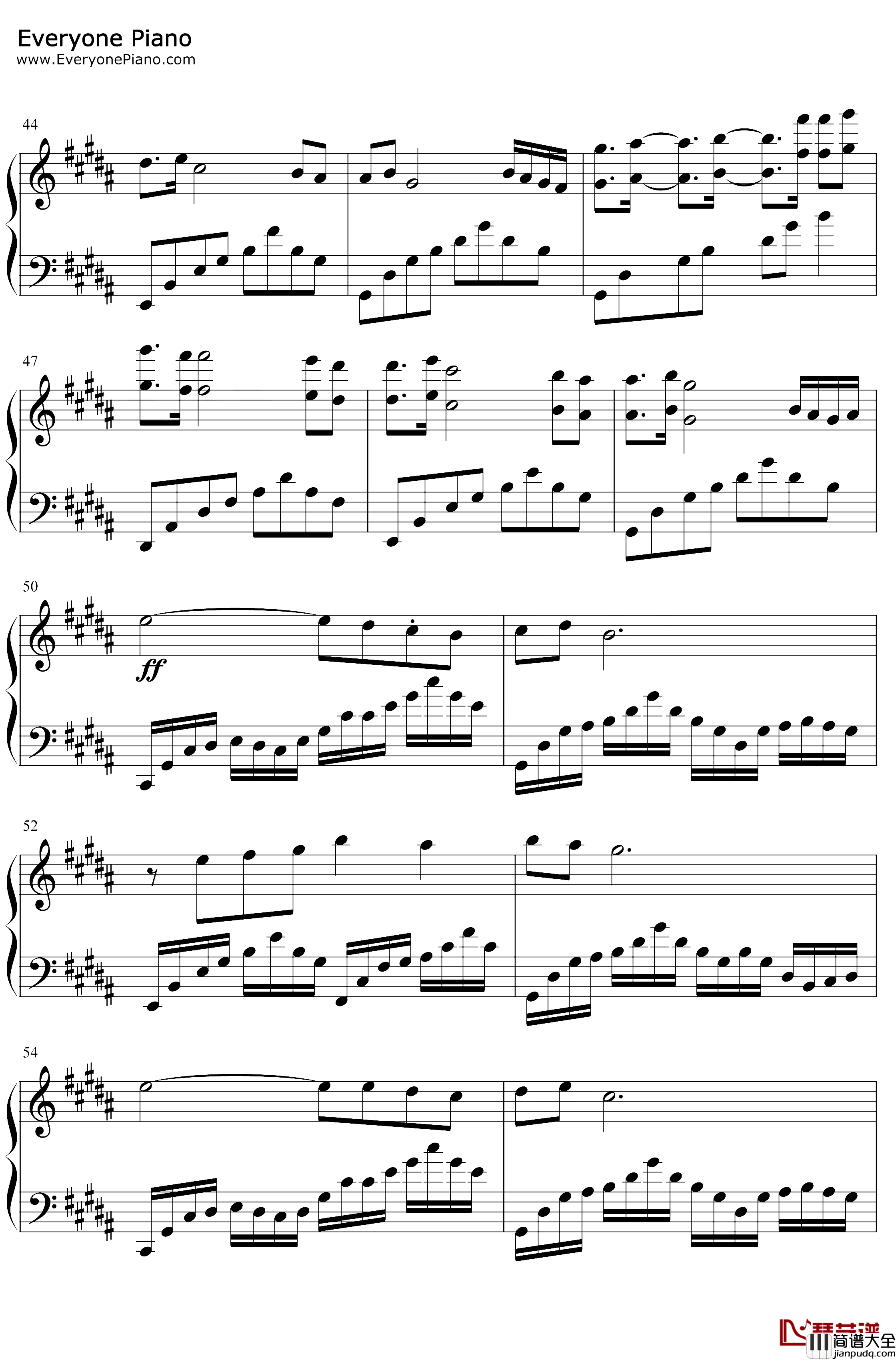 The_Dawn钢琴谱_Dreamtale_完整版_亡灵序曲