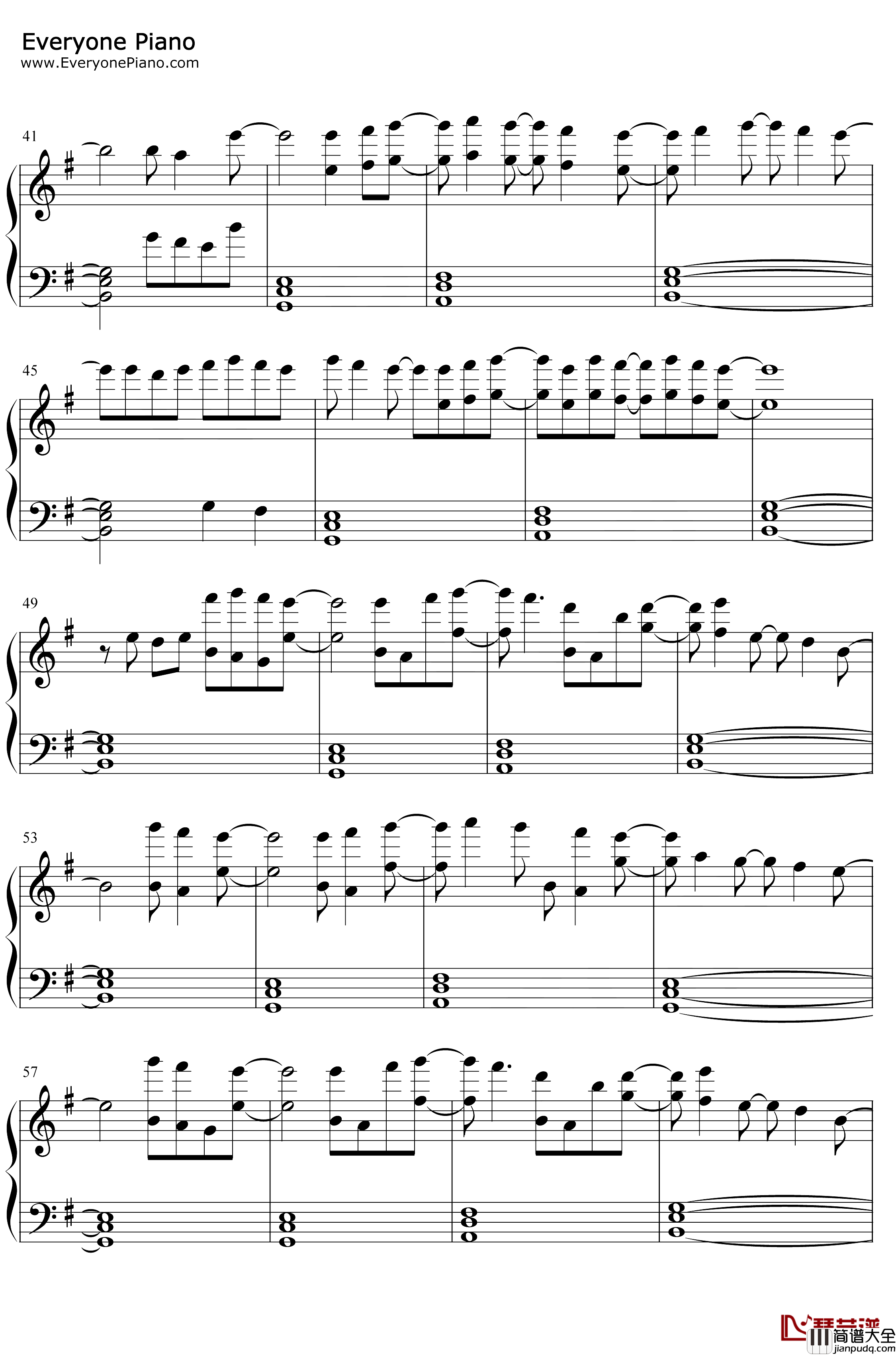 Asphyxia钢琴谱_逆时针向_抖音超火背景音乐