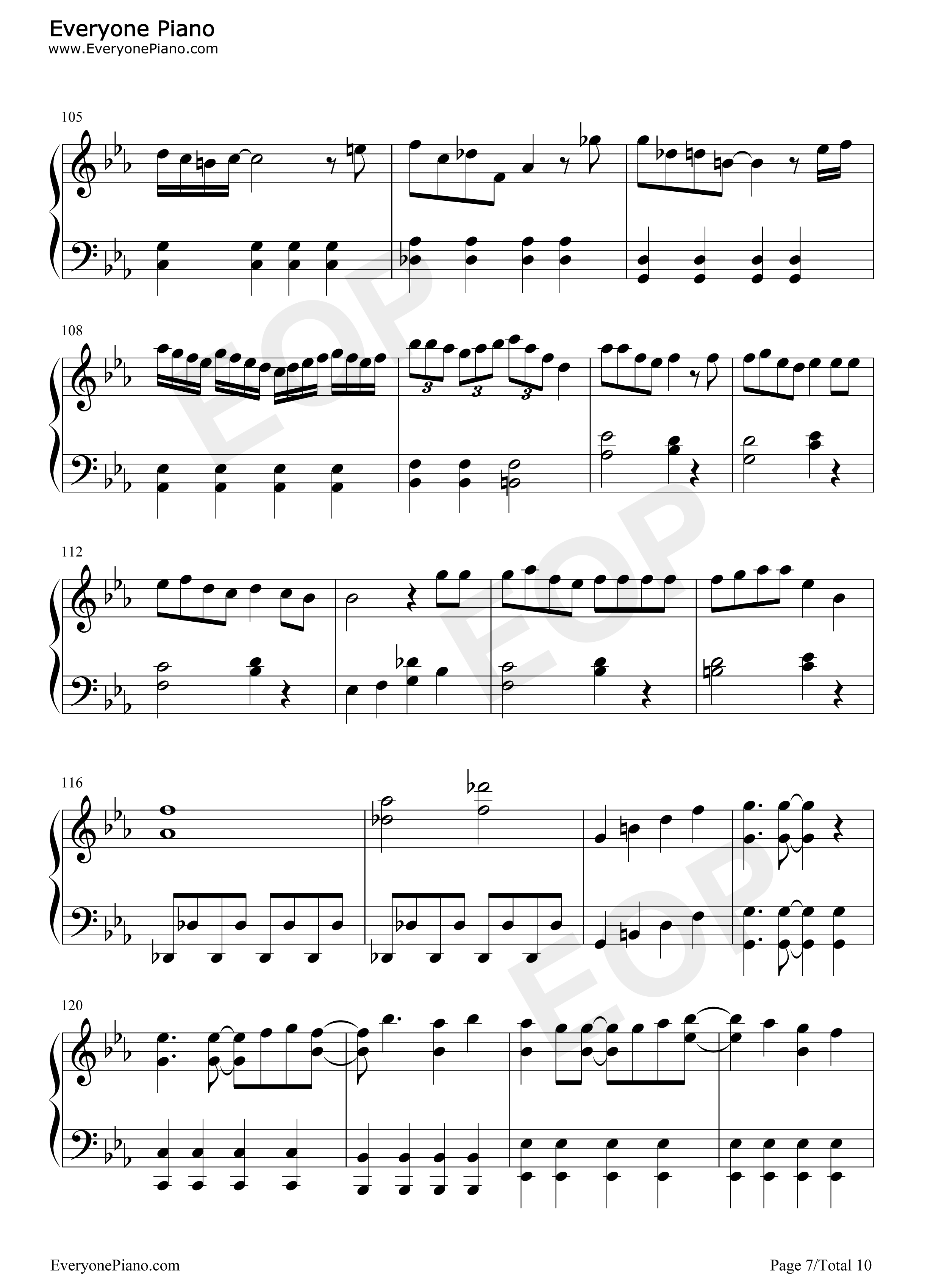 猛烈宇宙交响曲_第七楽章「无限の爱」钢琴谱_ももいろクローバーZ_桃色幸运草Z