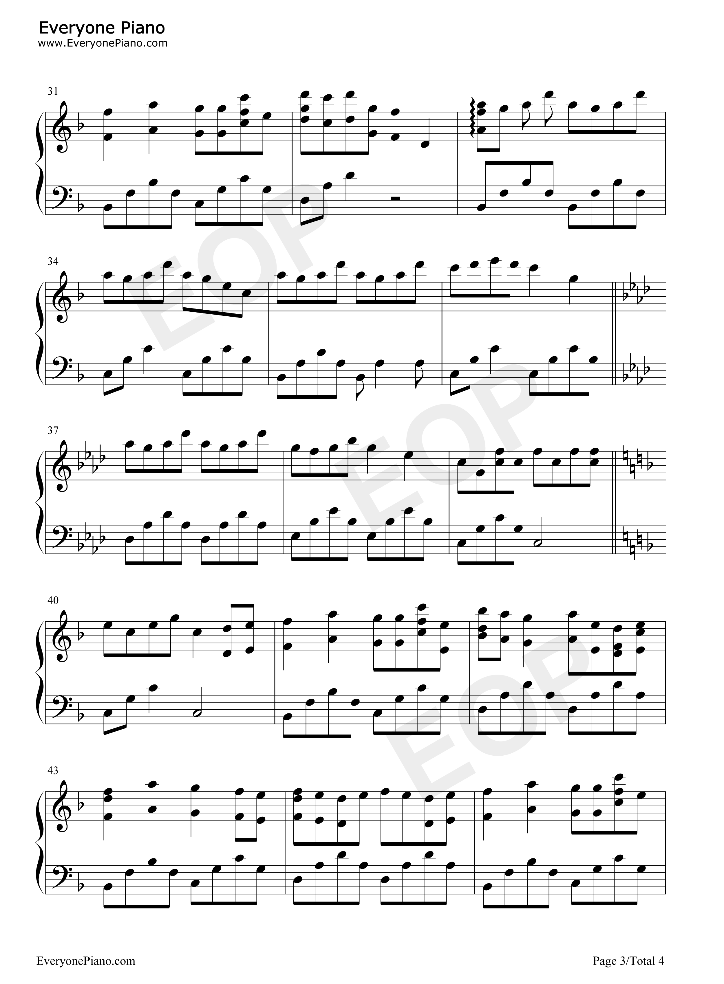 奏之曲钢琴谱_小林沙苗