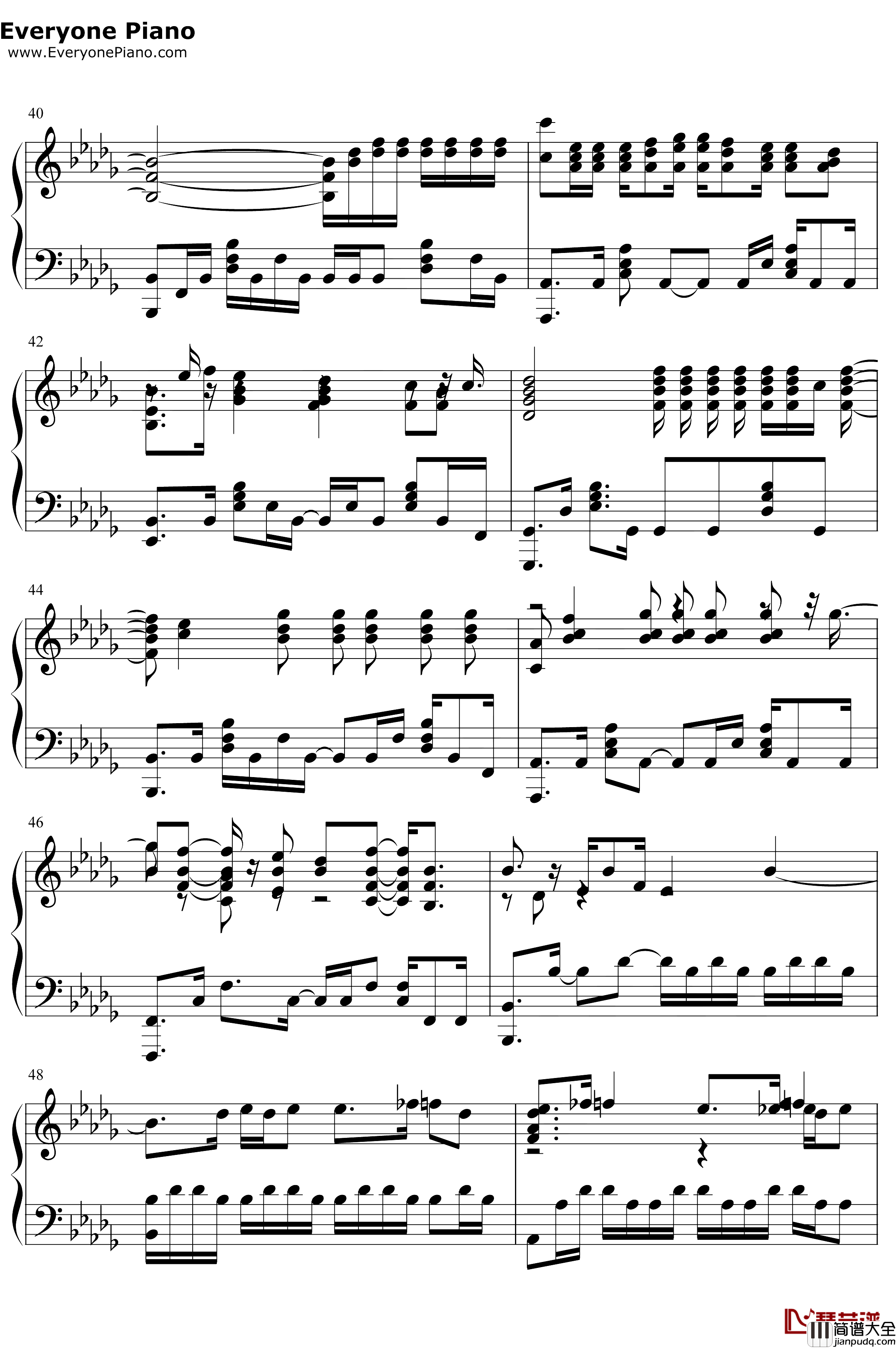 Phoenix钢琴谱_CailinRusso_Chrissy_Costanza_涅槃_LOL英雄联盟S9全球总决赛主题曲