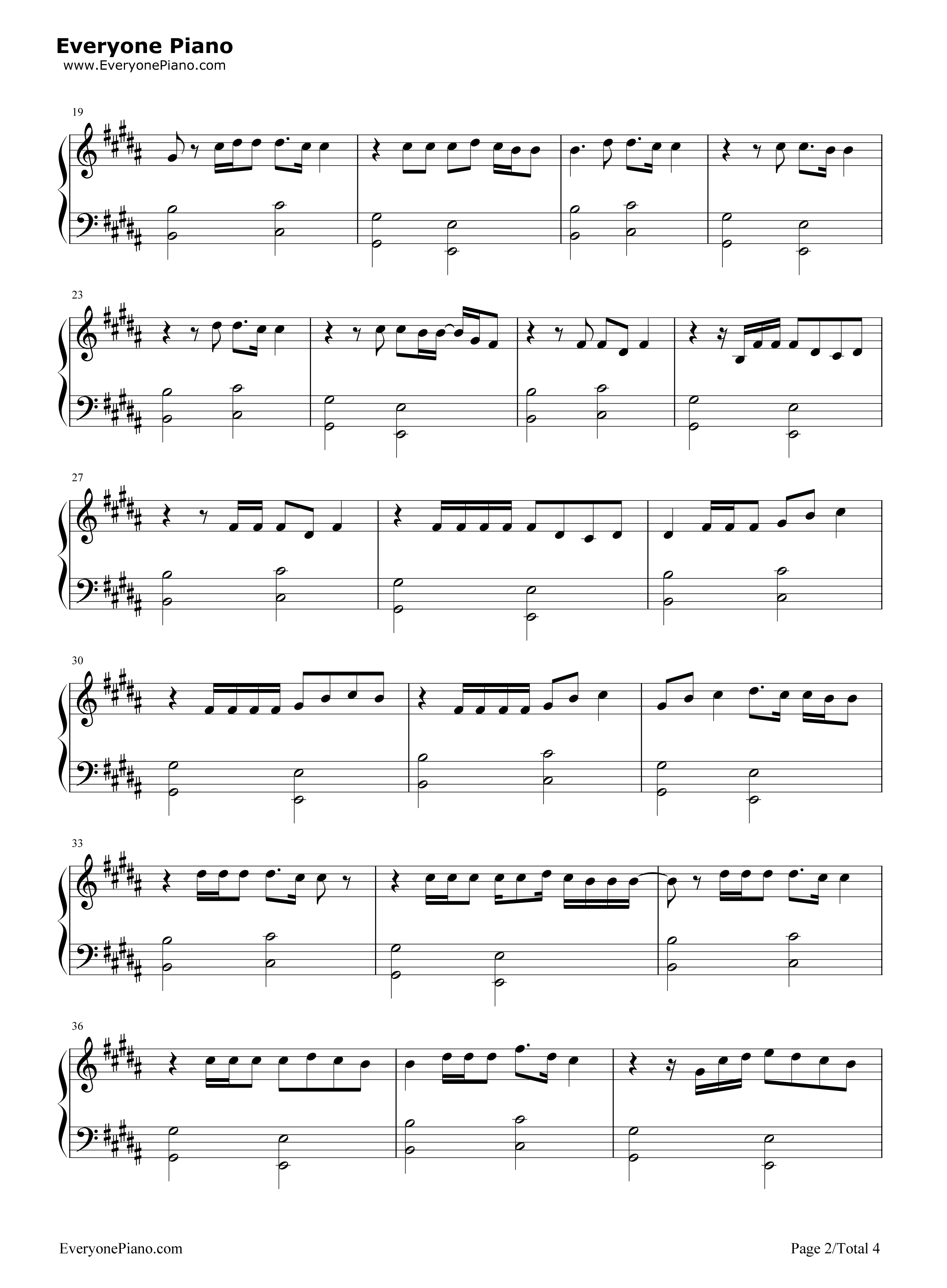Invisible钢琴谱_Linkin_Park