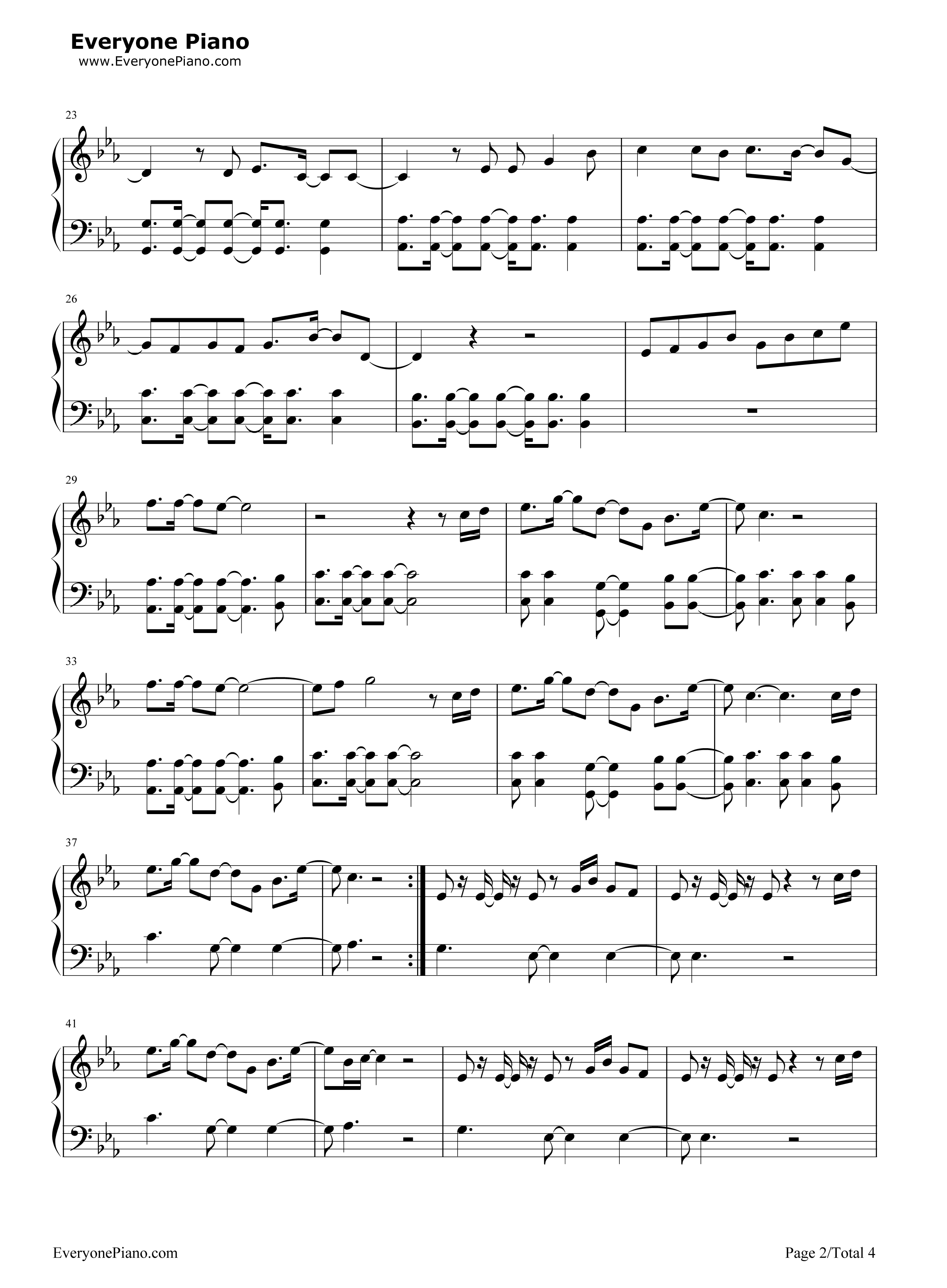 Symphony钢琴谱_Clean_Bandit_Zara_Larsson