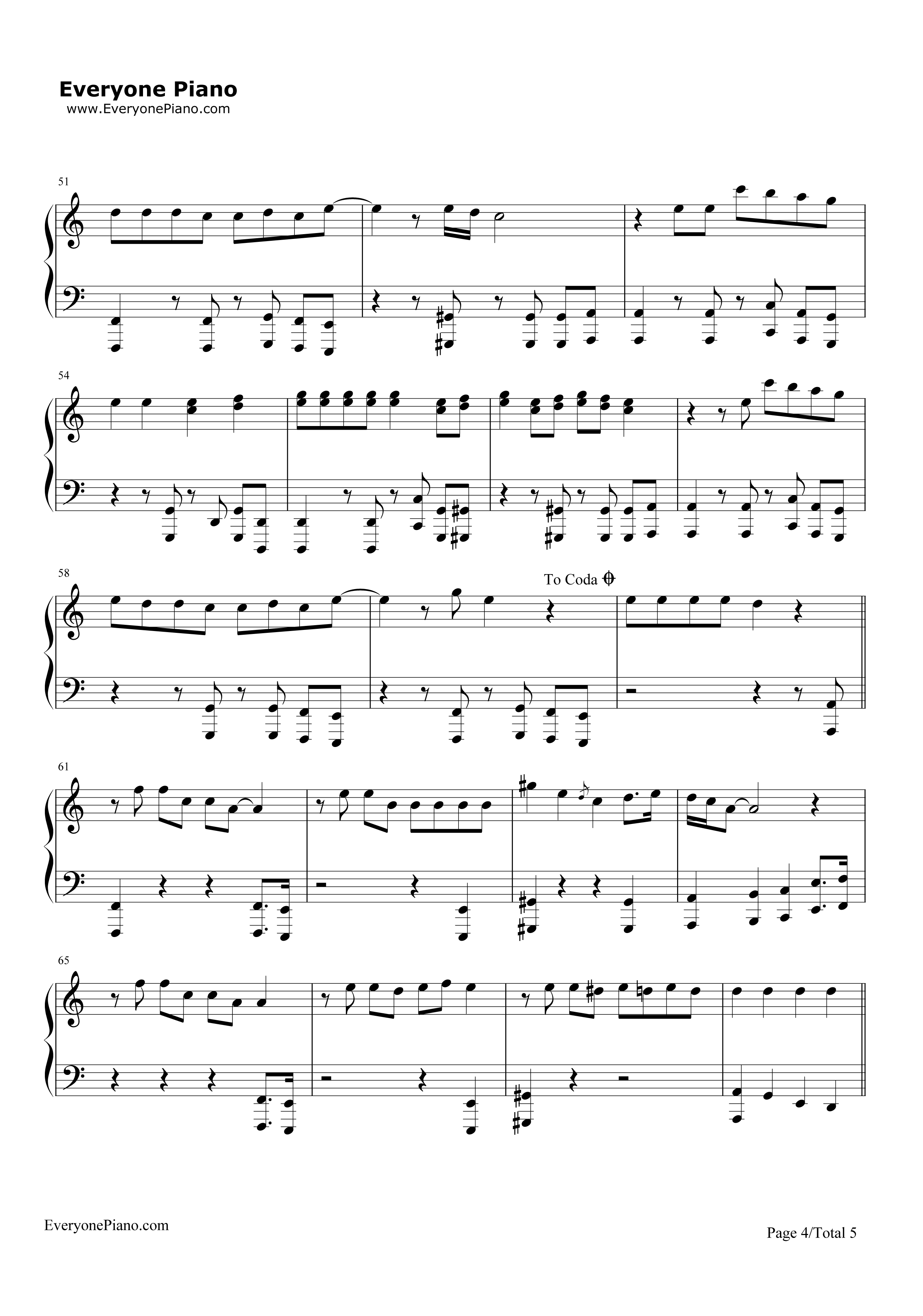 Makes_Me_Wonder钢琴谱_Maroon_5