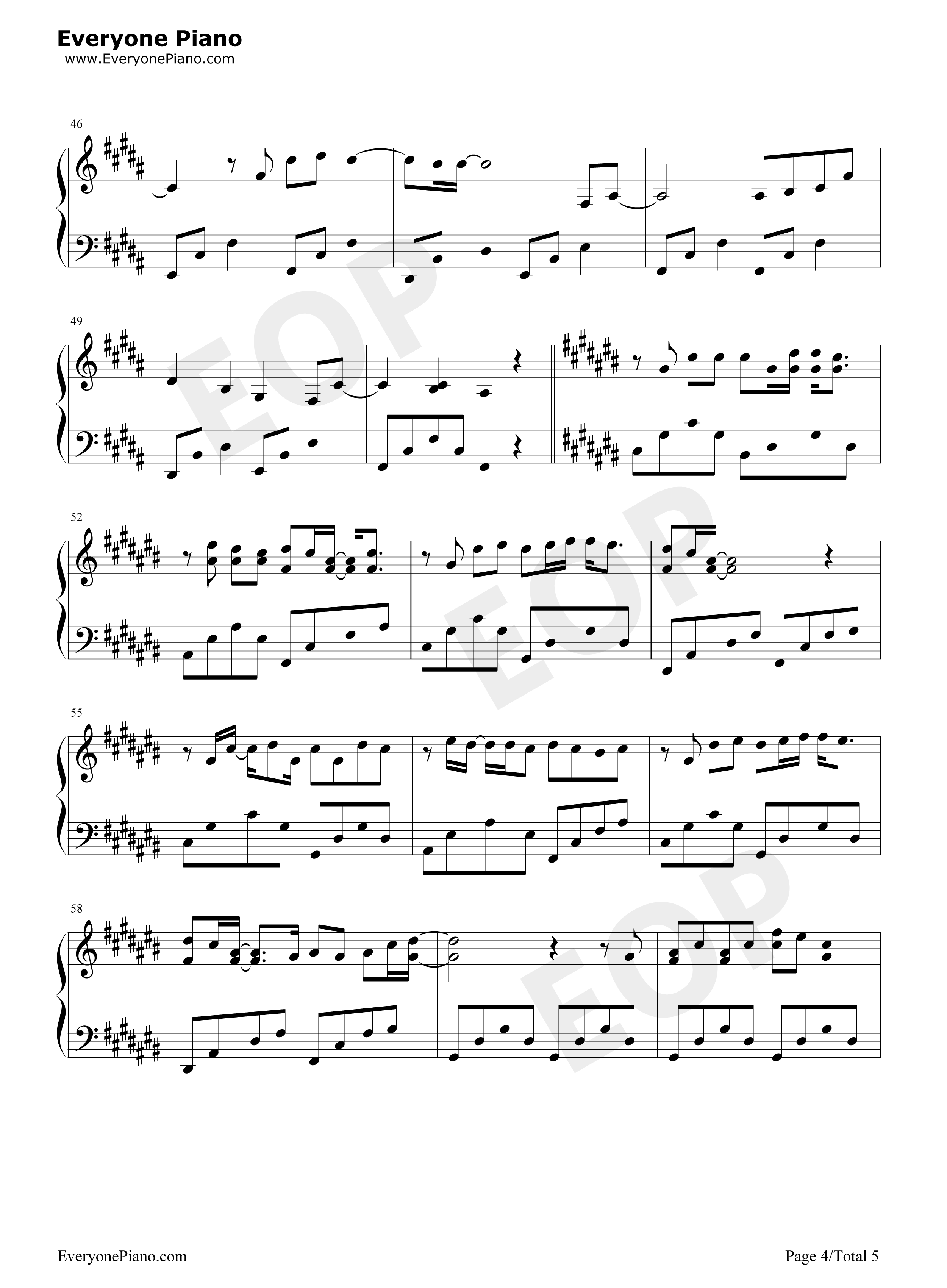 Vanilla_Twilight钢琴谱_Owl_City