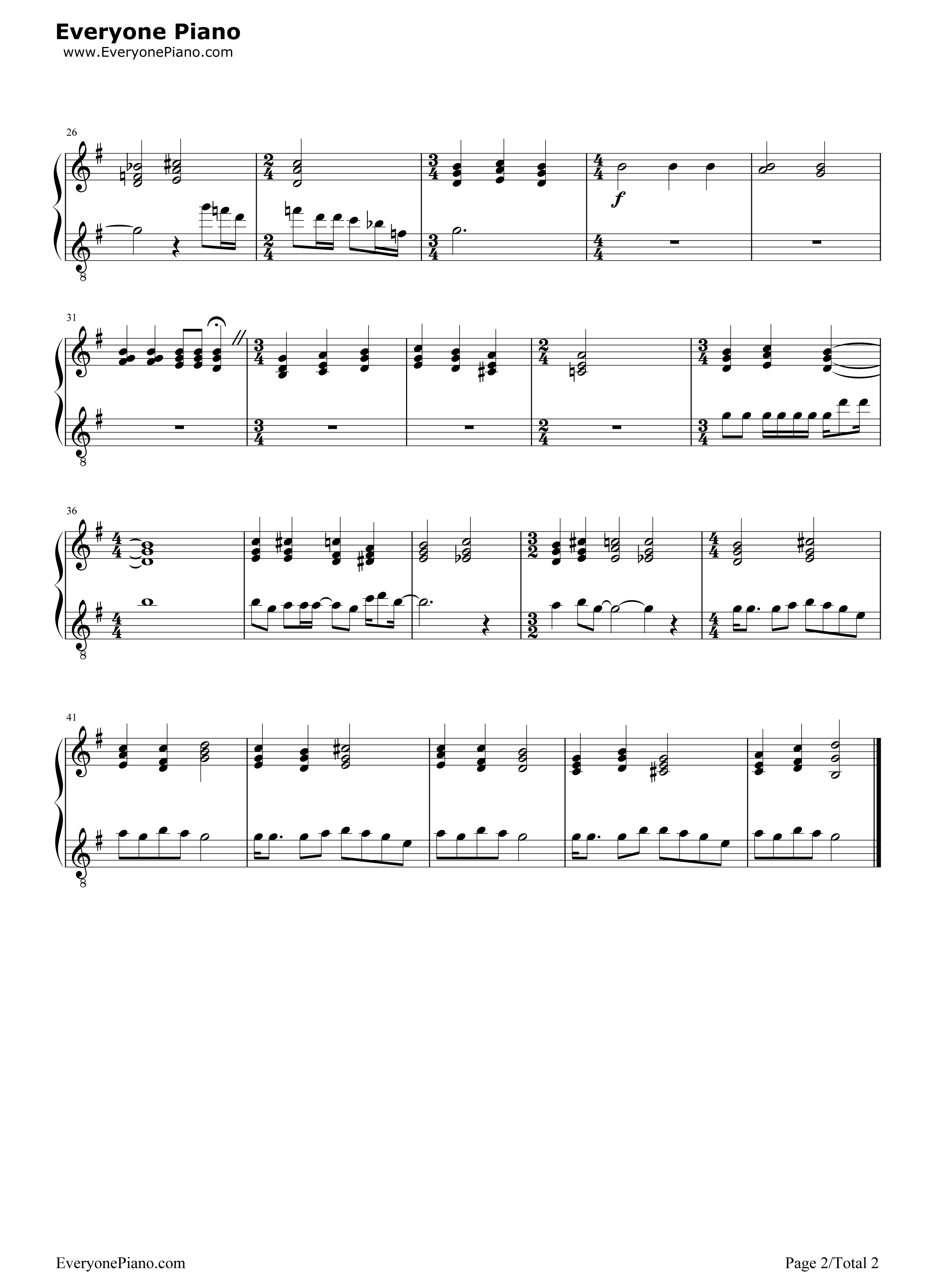Blackbird钢琴谱_The_Beatles