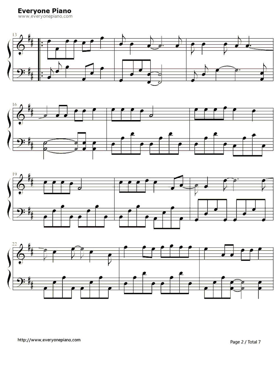 Anyone_Of_Us钢琴谱_葛瑞盖斯（Gareth_Paul_Gates）