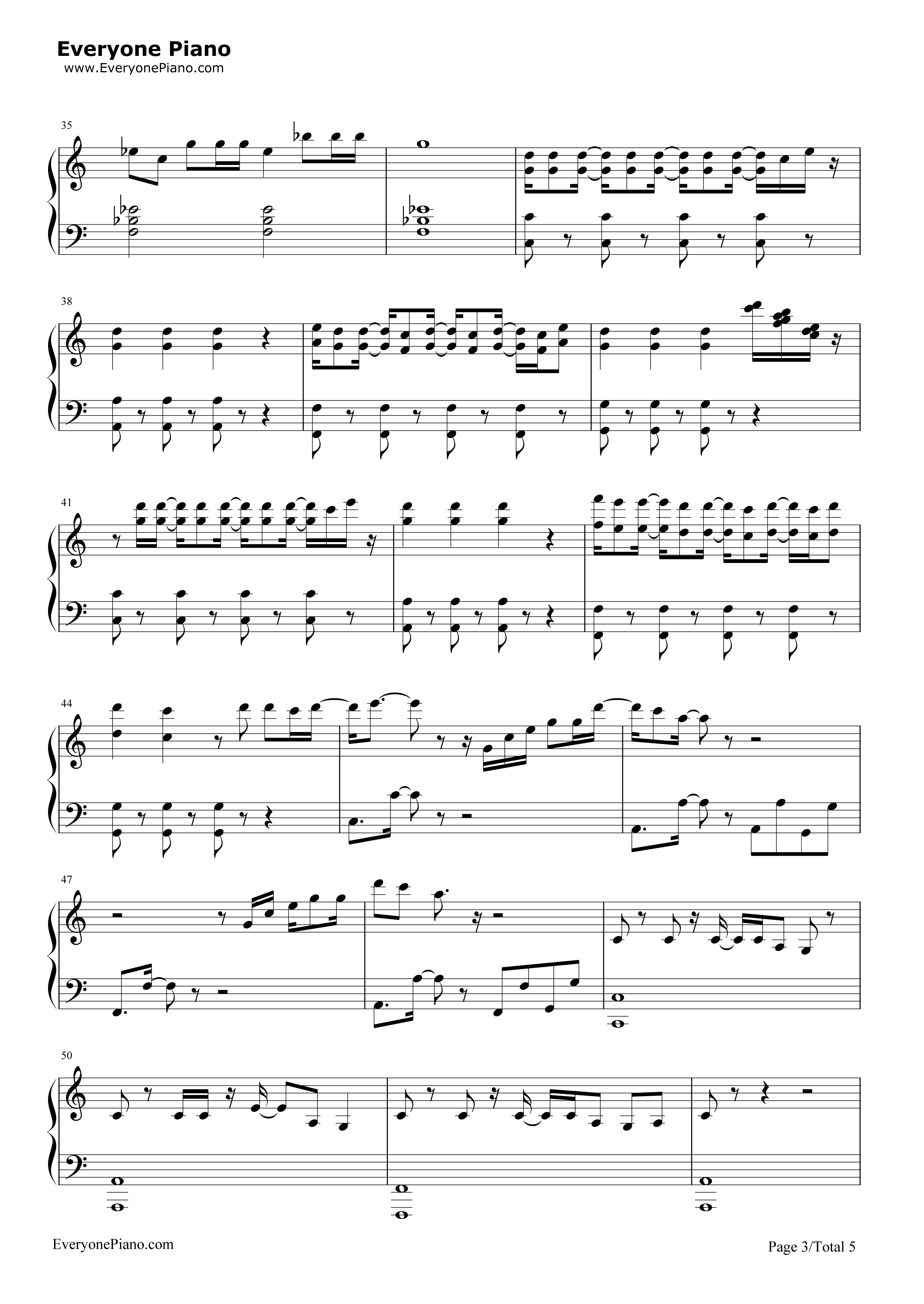 Can't_Stop_The_Feeling钢琴谱_The_Piano_Guys