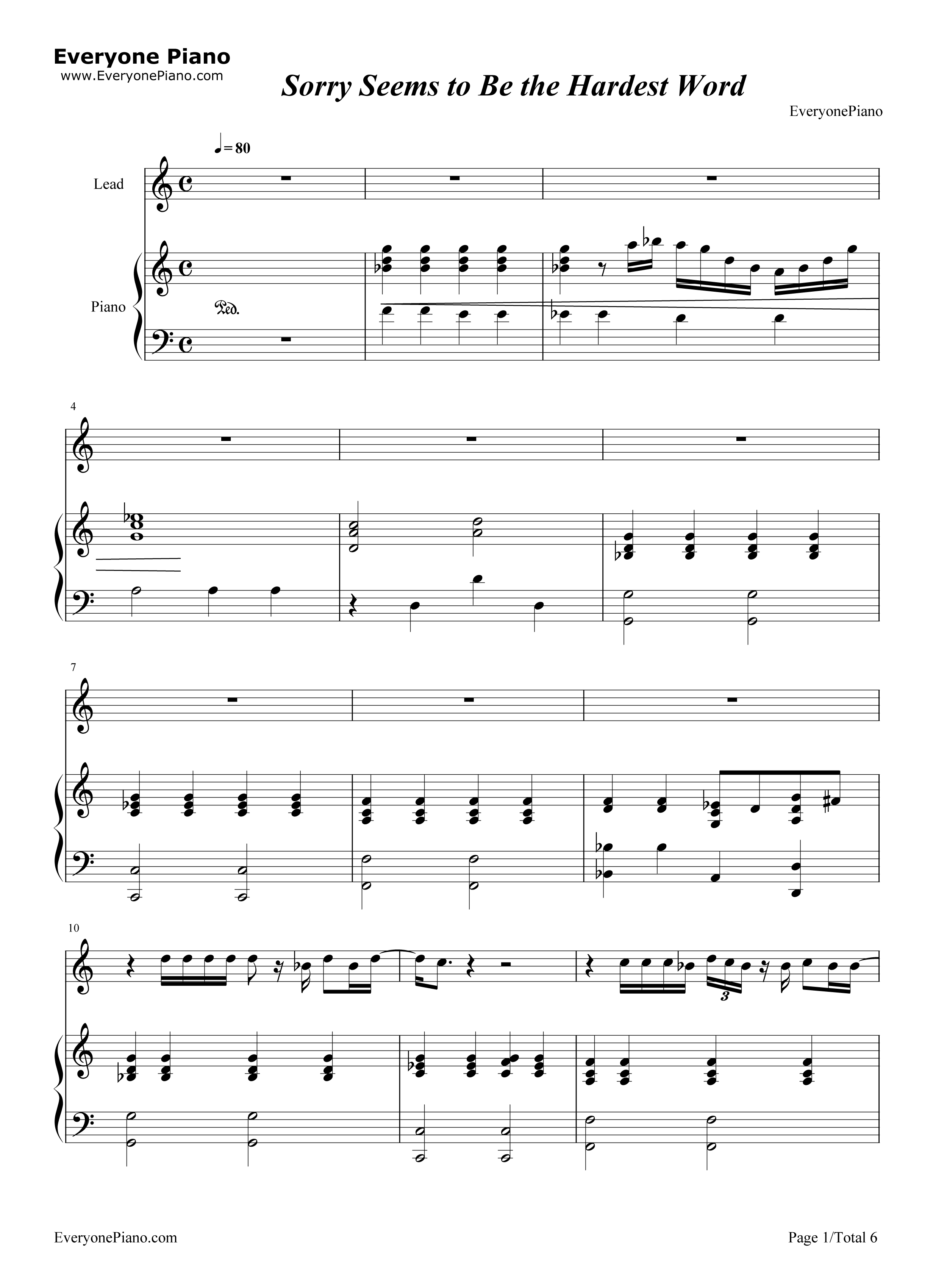 Sorry_Seems_to_Be_the_Hardest_Word钢琴谱_Elton_John