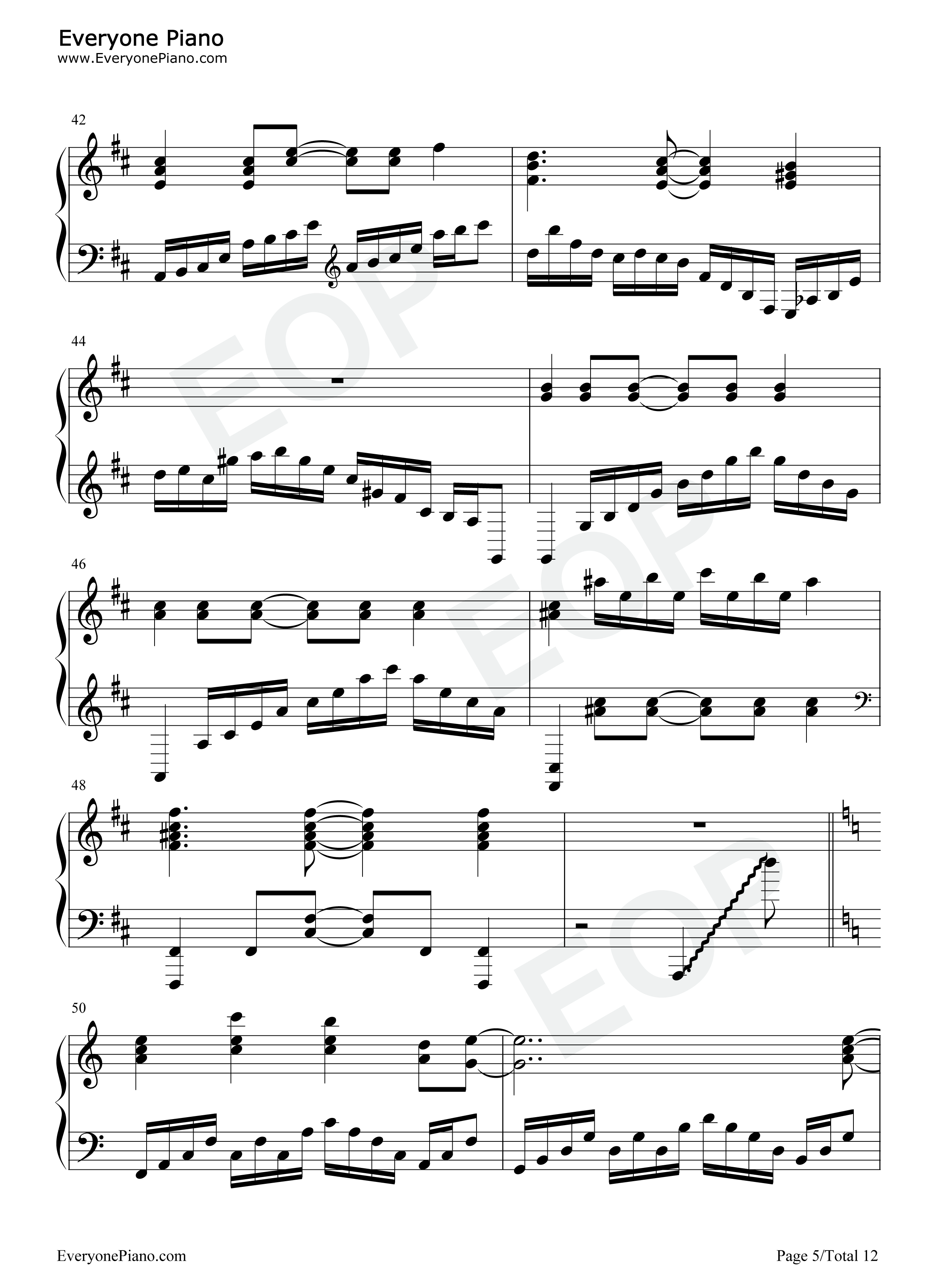 ネクロファンタジア钢琴谱_东方Project