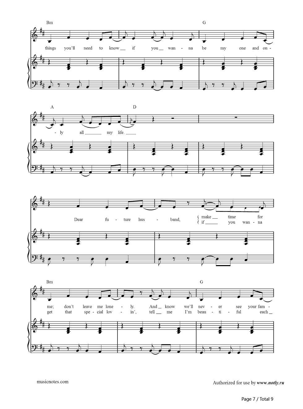 Dear_Future_Husband钢琴谱_Meghan_Trainor
