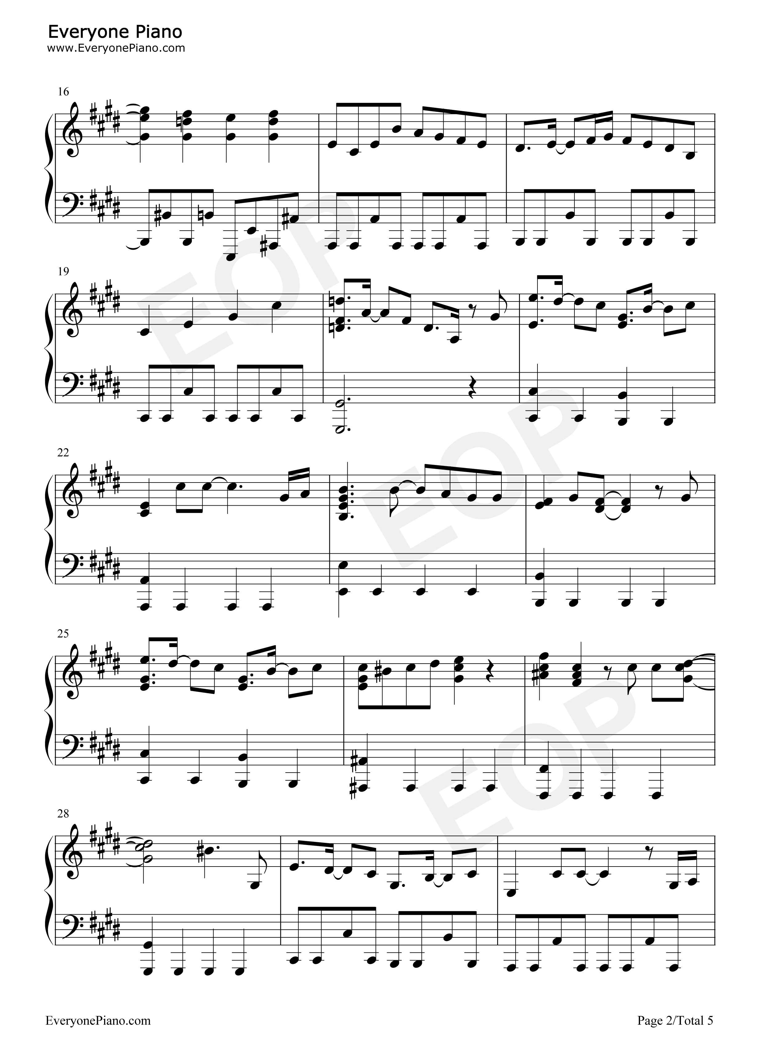 未来への咆哮钢琴谱_JAM_Project