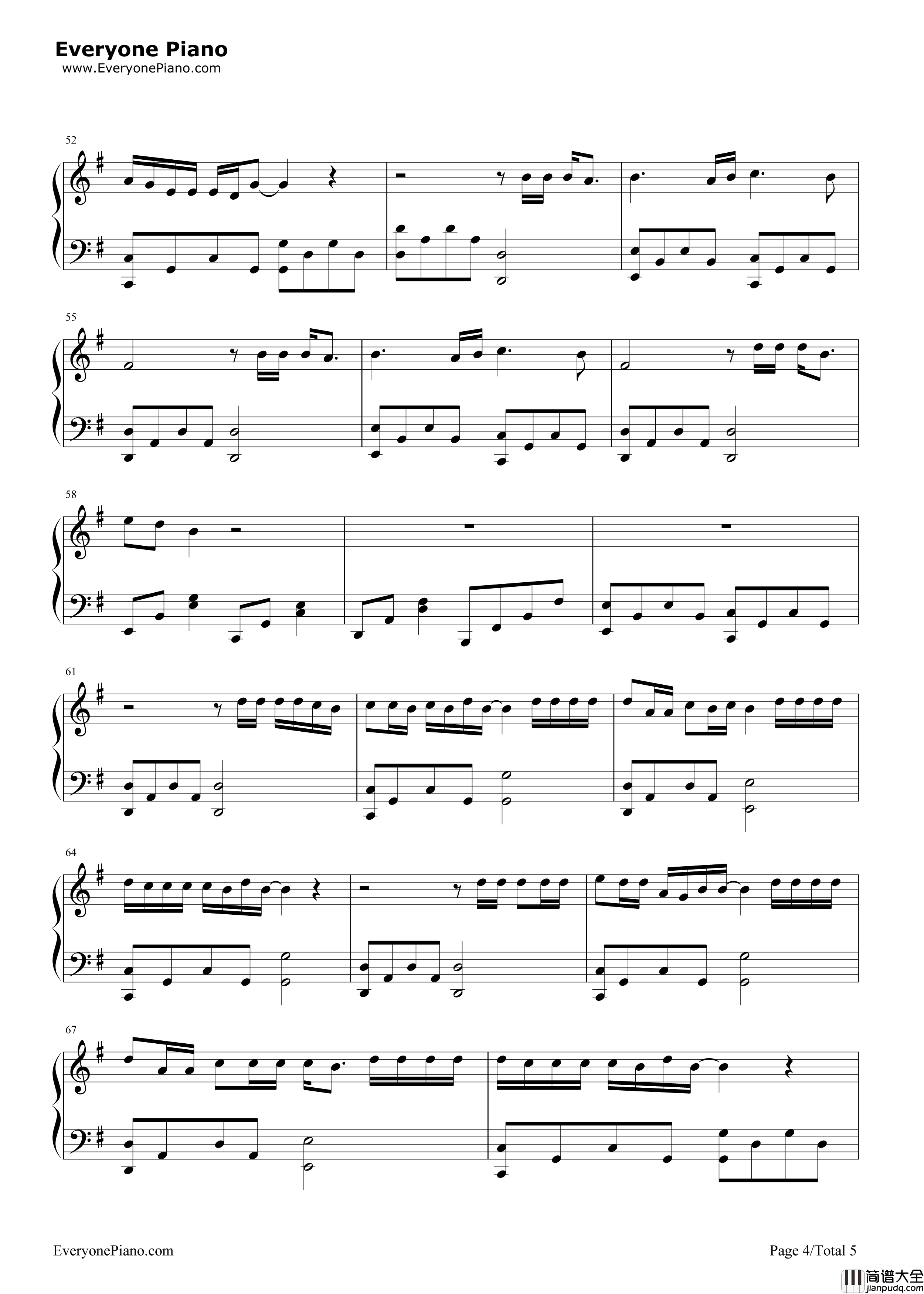 Let_Her_Go放手爱情钢琴谱_Passenger__Mike_Rosenberg