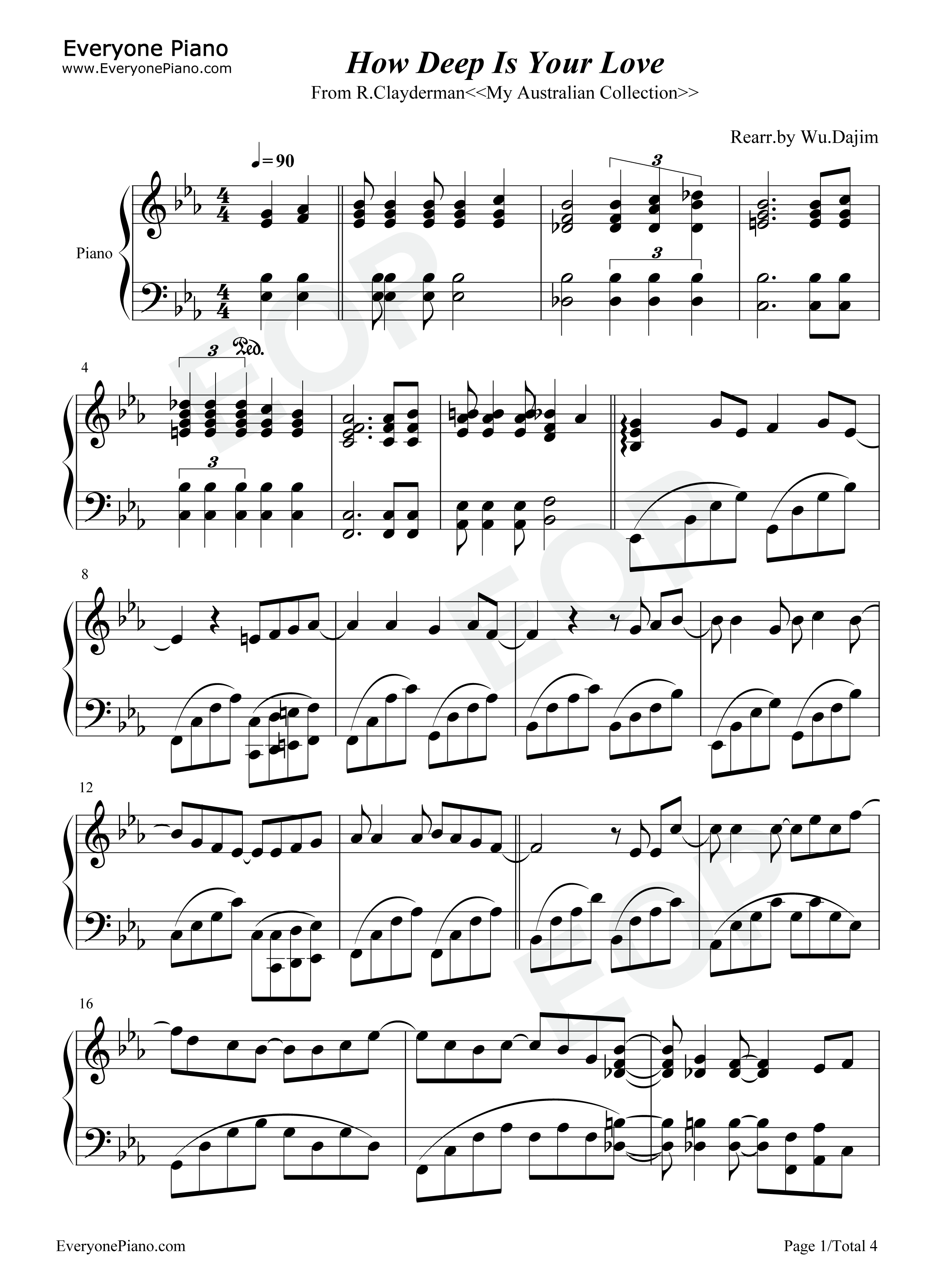 How_Deep_Is_Your_Love钢琴谱_Bee_Gees