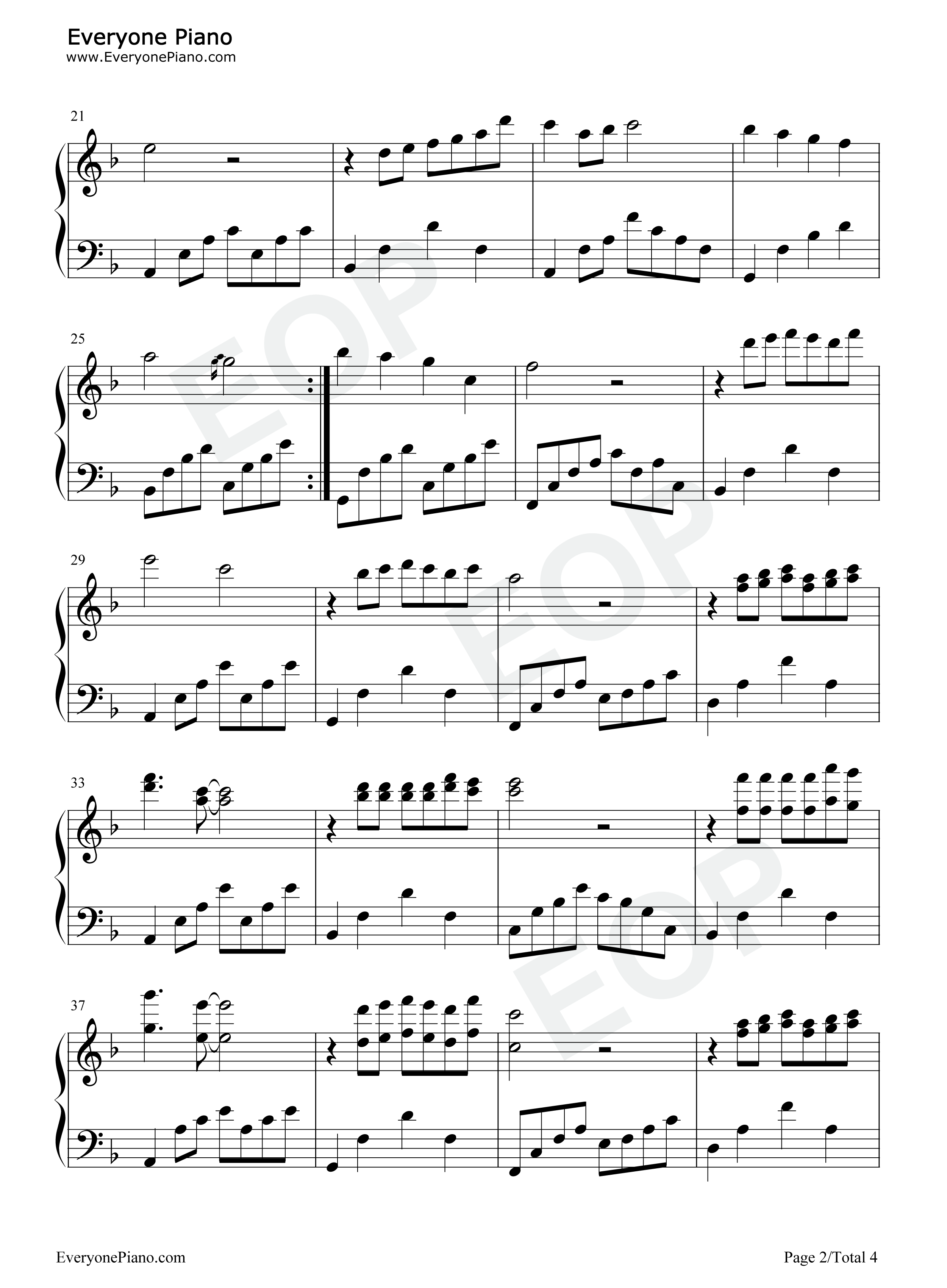 日薄西山情依依钢琴谱_理查德·克莱德曼__Richard_Clayderman