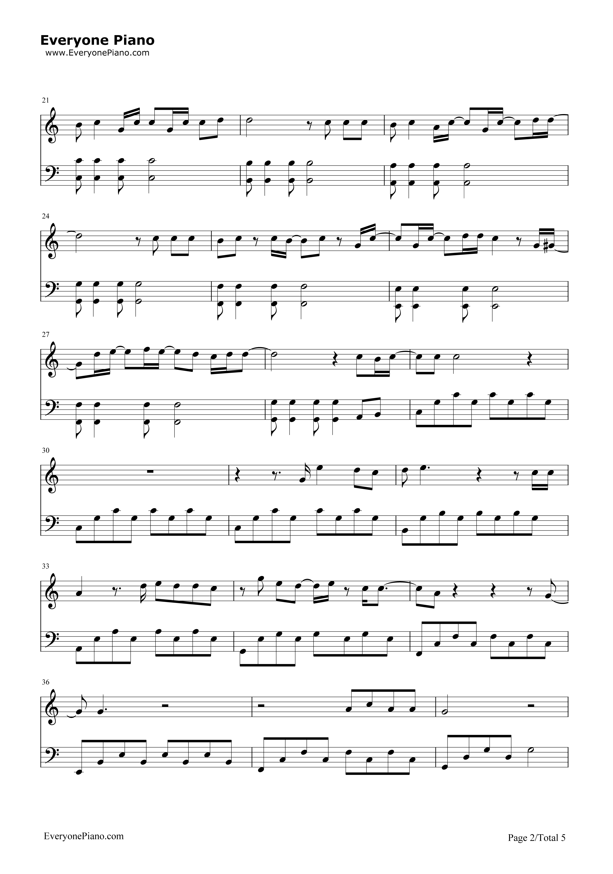 Wherever_You_Are钢琴谱_One_Ok_Rock
