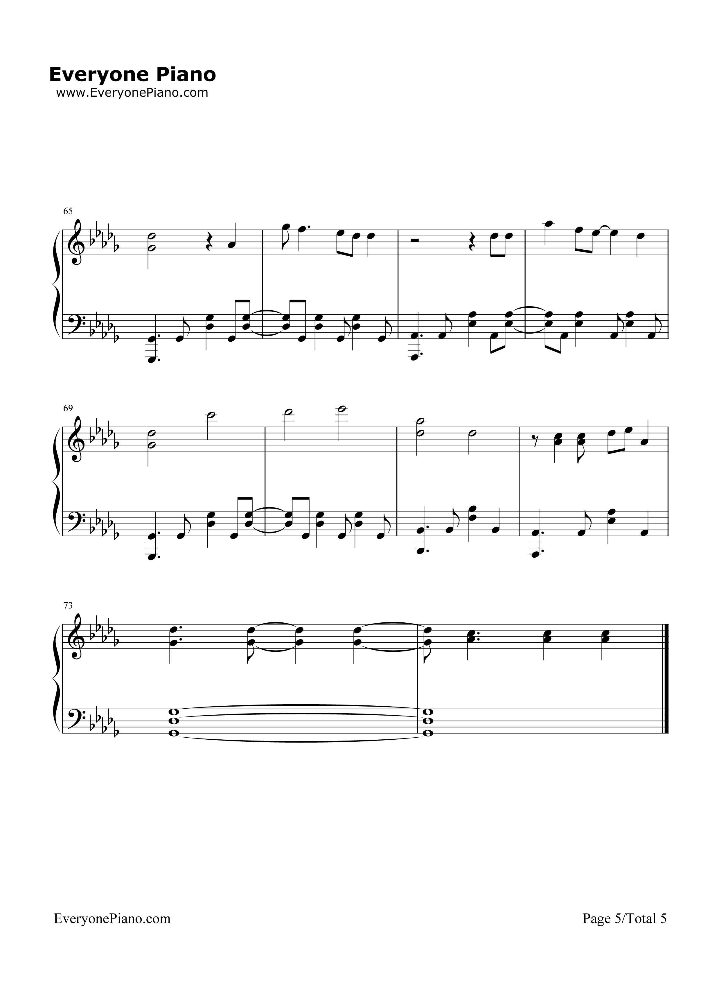 ファイター钢琴谱_BUMP_OF_CHICKEN