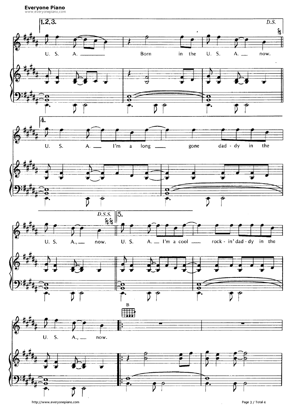 Born_in_the_U.S.A.钢琴谱_Bruce_Springsteen___布鲁斯·斯普林斯汀