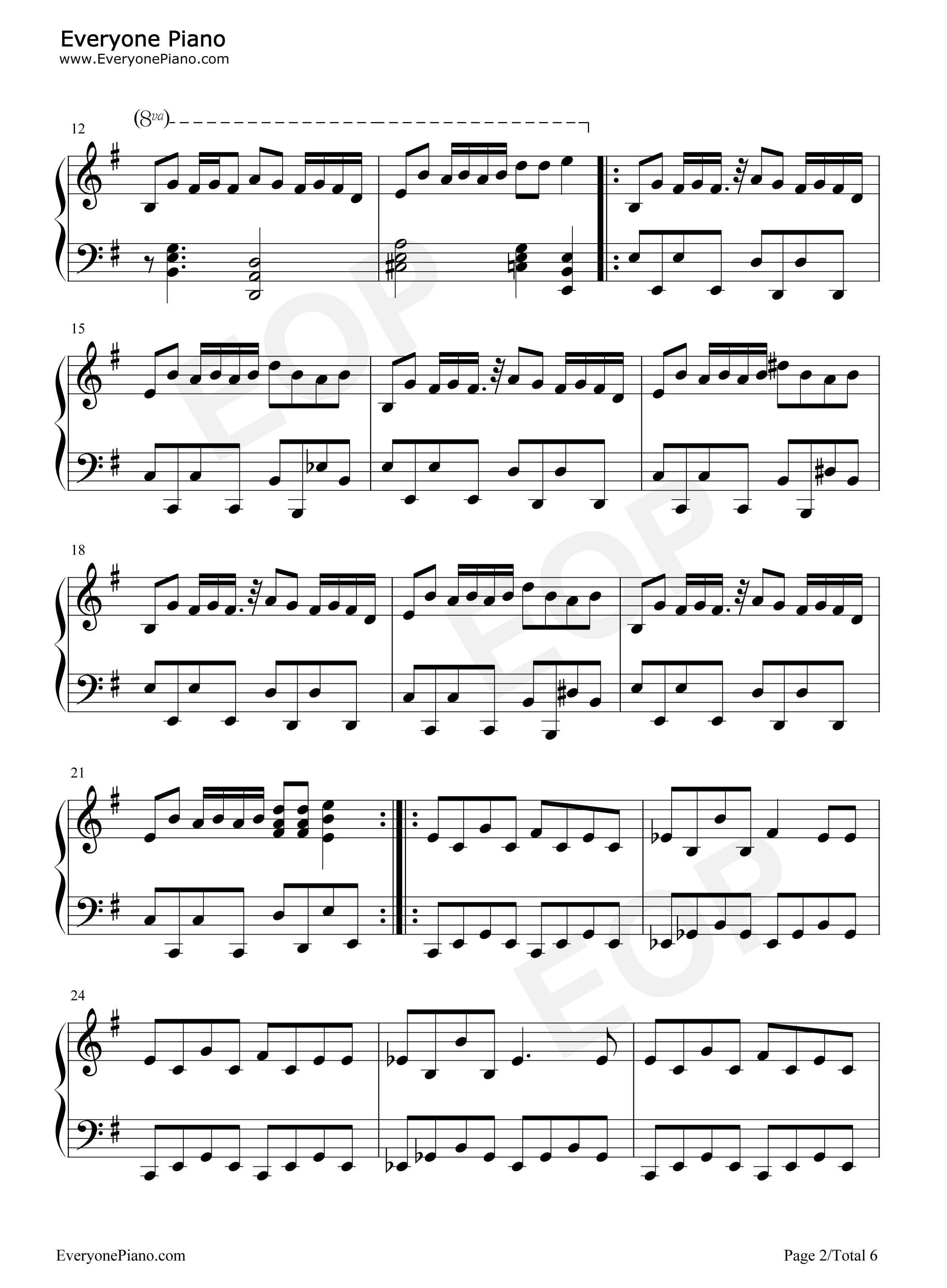フラワリングナイト钢琴谱_ZUN