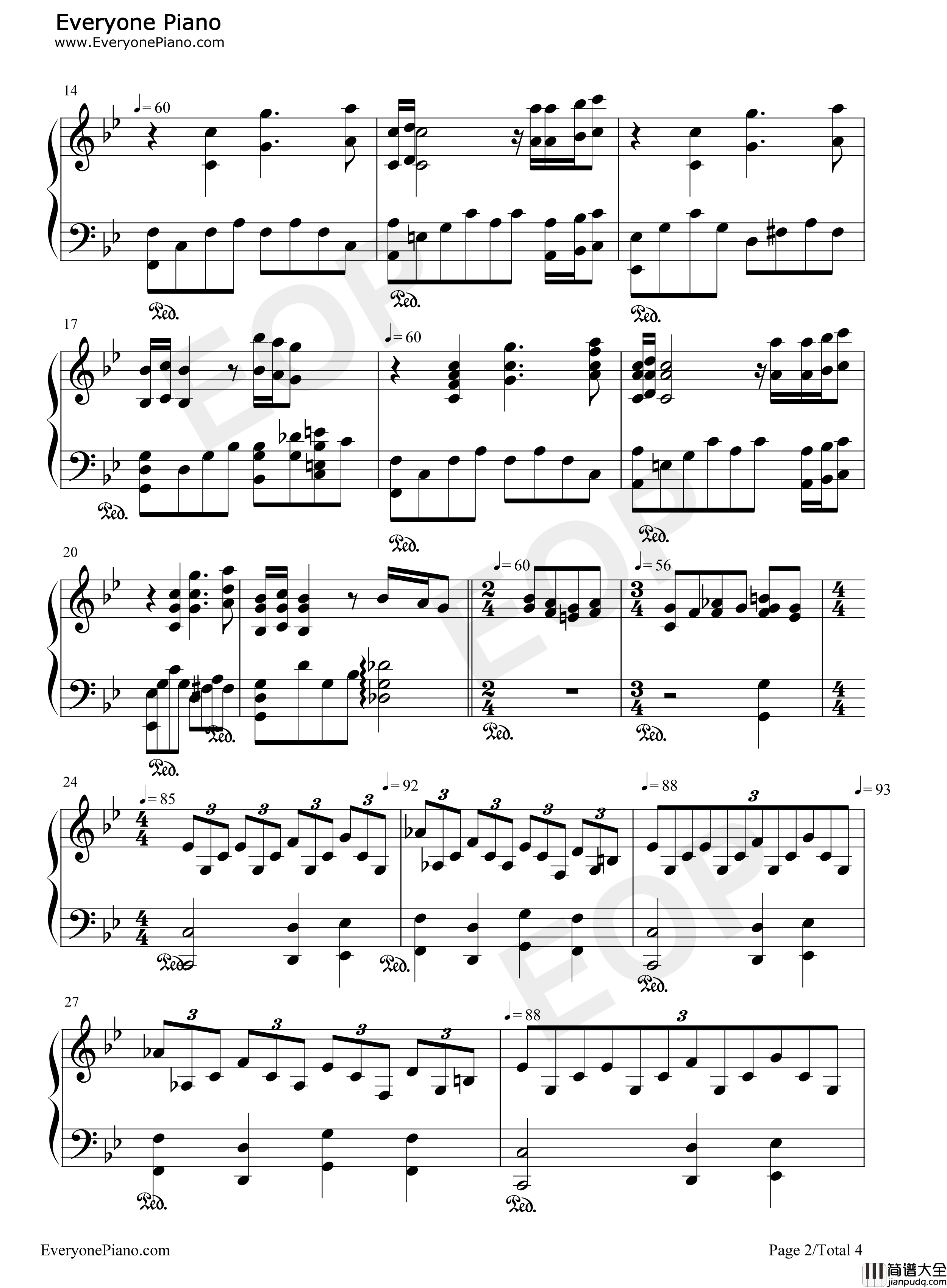 All_by_Myself钢琴谱_Celine_Dion