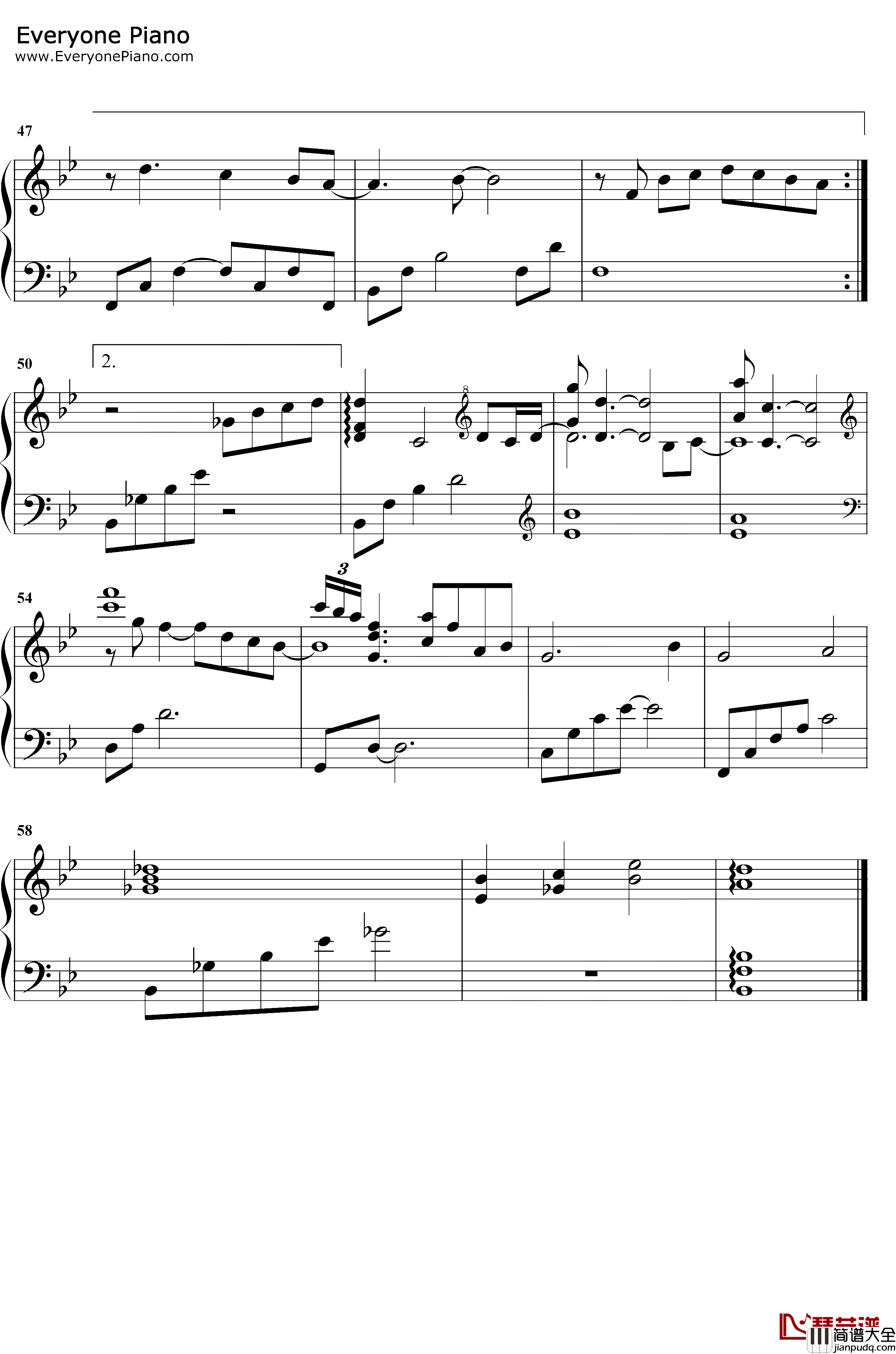 永不失联的爱钢琴谱_周兴哲_小妖的金色城堡主题曲