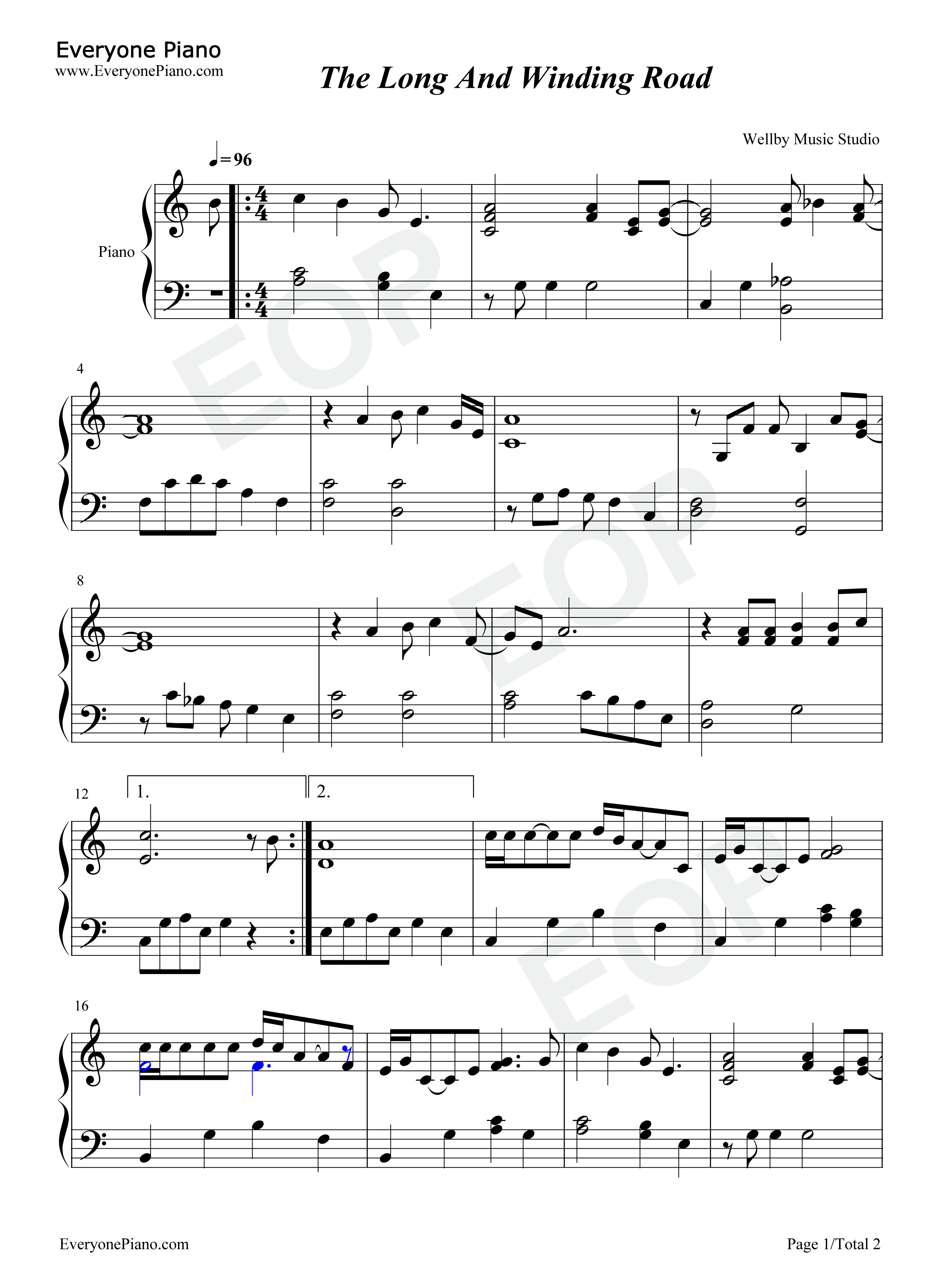 The_Long_and_Winding_Road钢琴谱_The_Beatles
