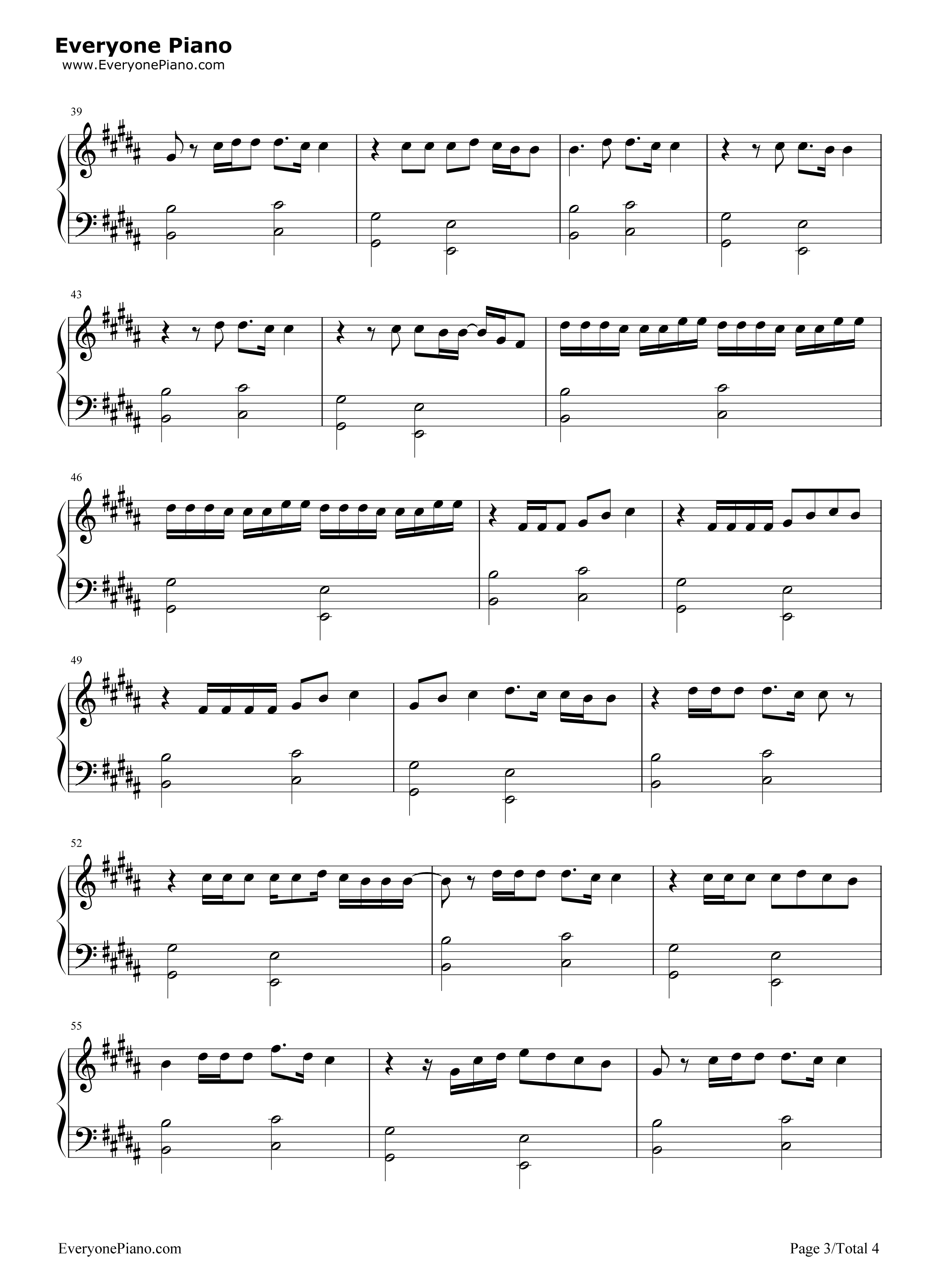 Invisible钢琴谱_Linkin_Park
