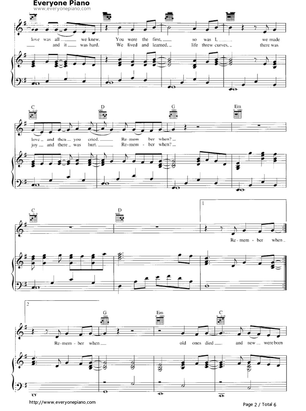 Remember_When钢琴谱_Alan_Jackson