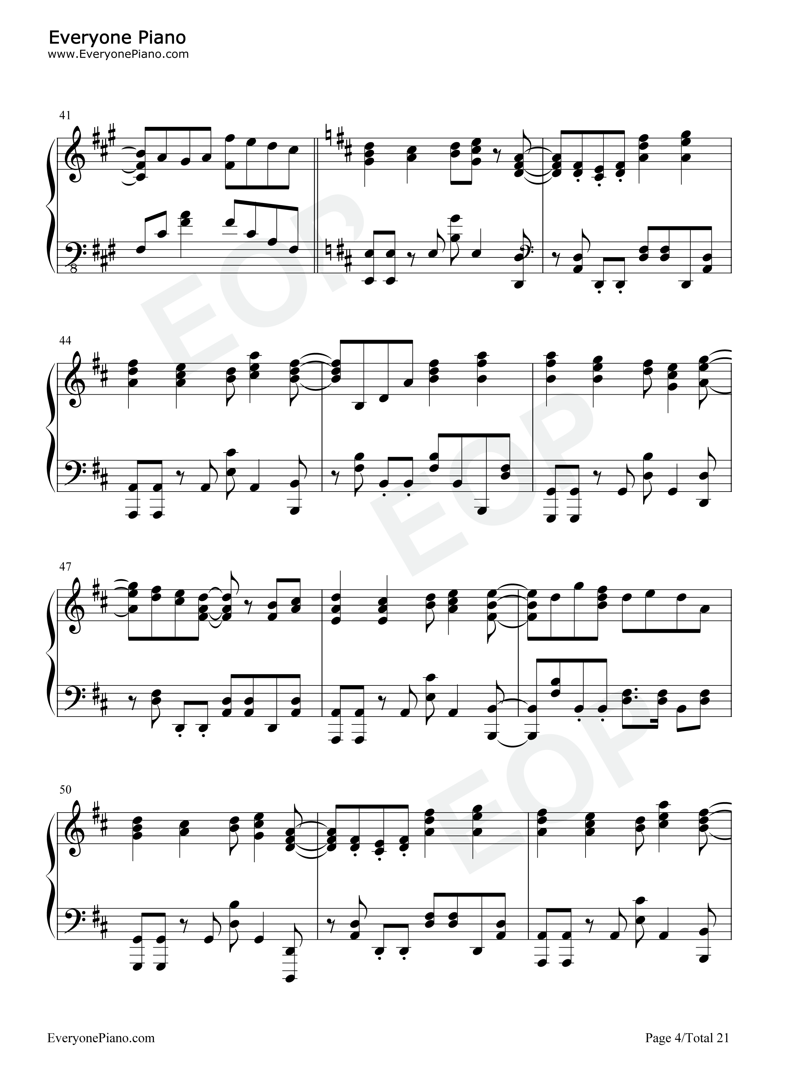 Leap_of_faith钢琴谱_fripSide
