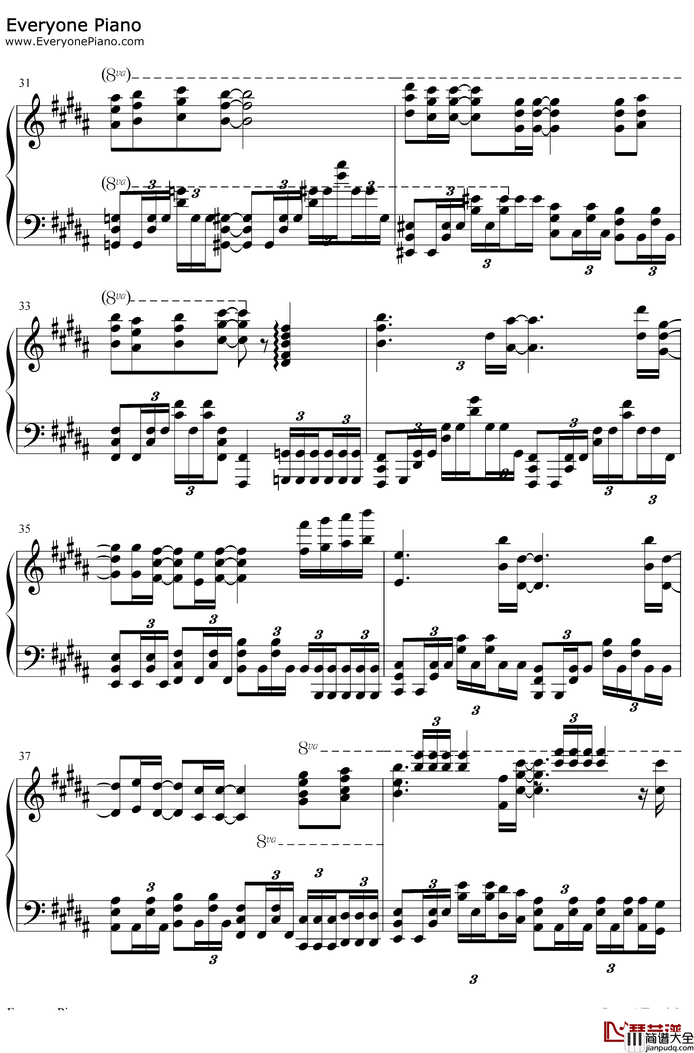 愈やしの歌钢琴谱_田村由香里_治愈之歌_LostSong插曲