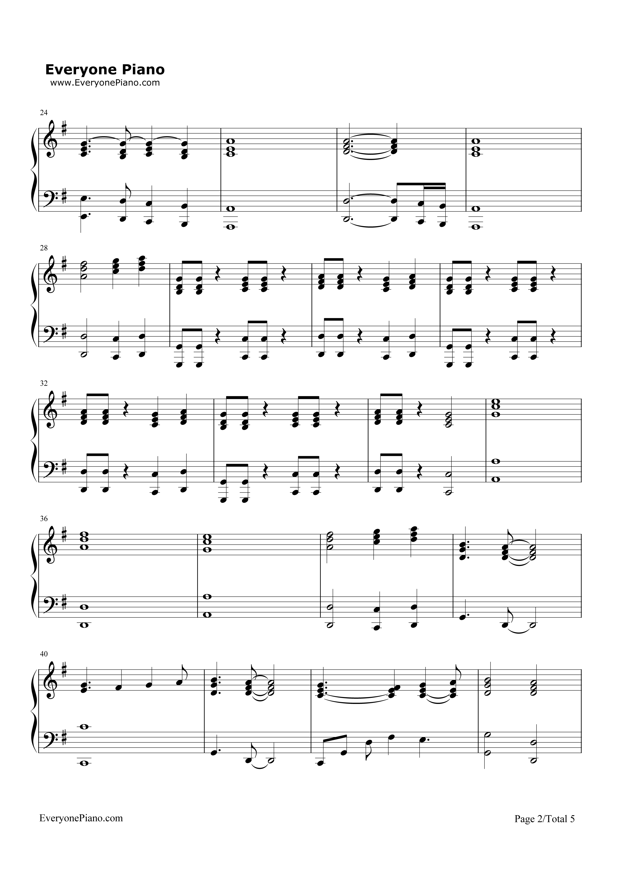Here_I_Go_Again钢琴谱_Whitesnake