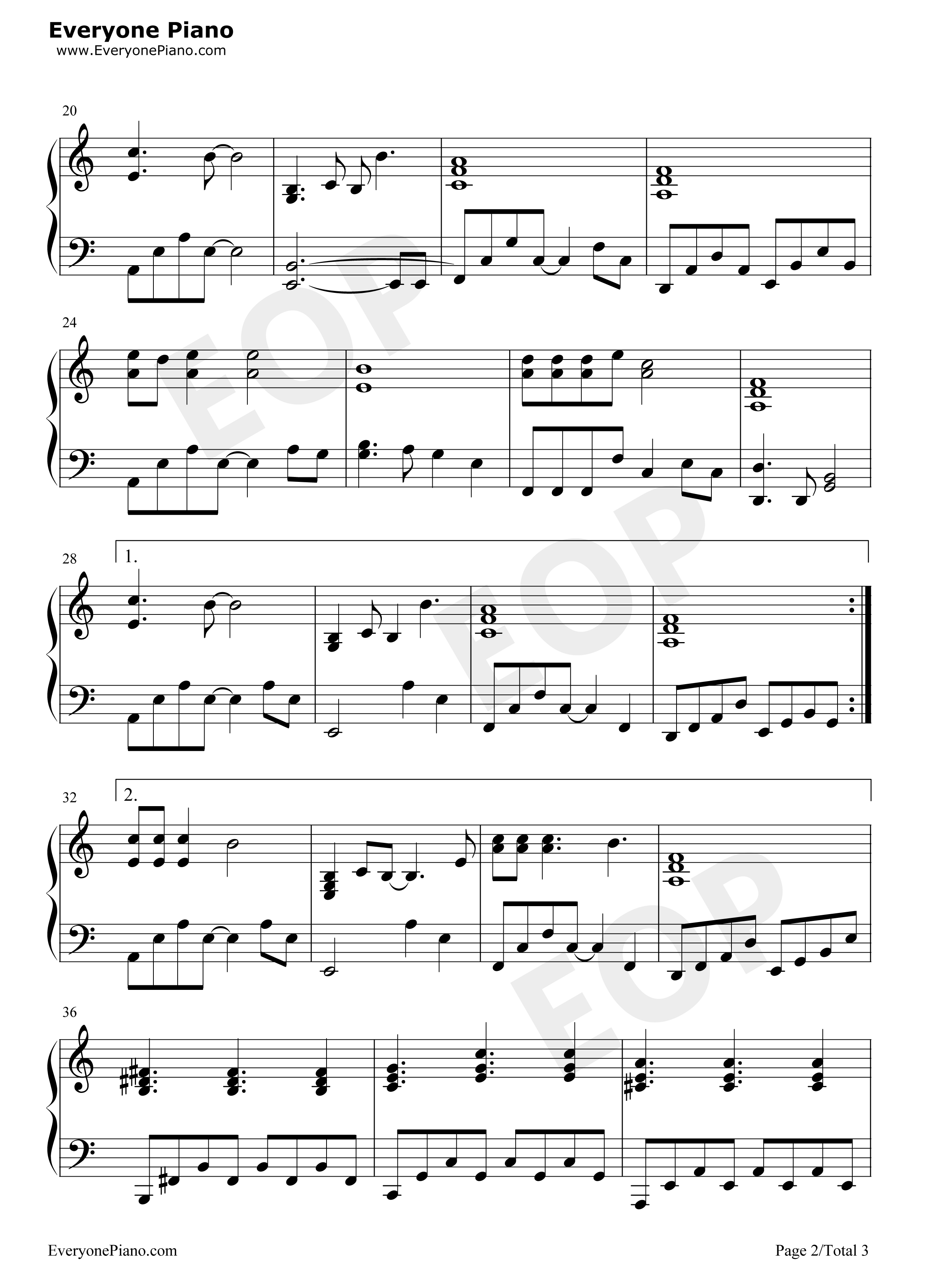 A_Forest钢琴谱_Ramin_Djawadi