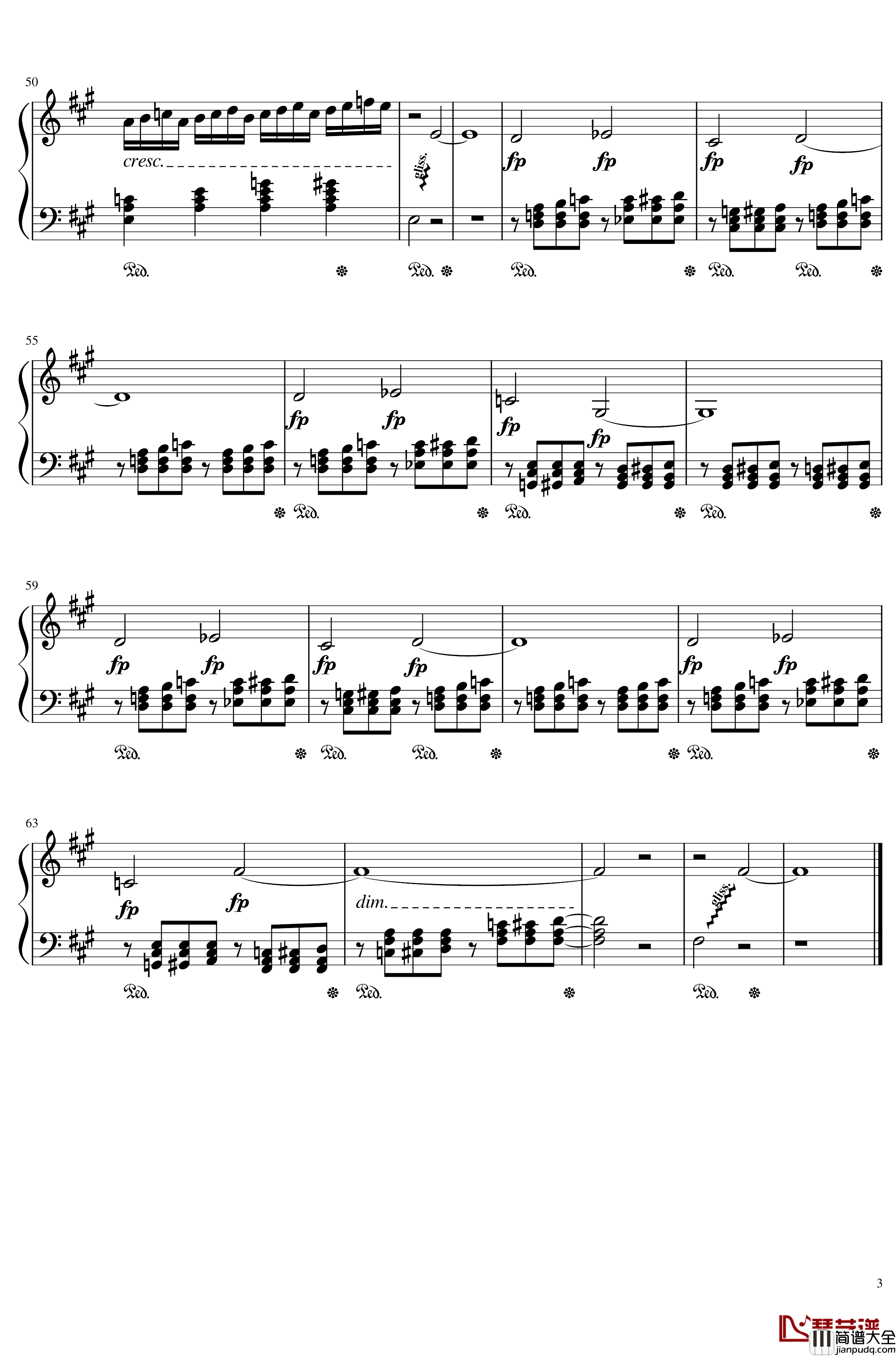 双面燕洵钢琴谱_楚乔传插曲