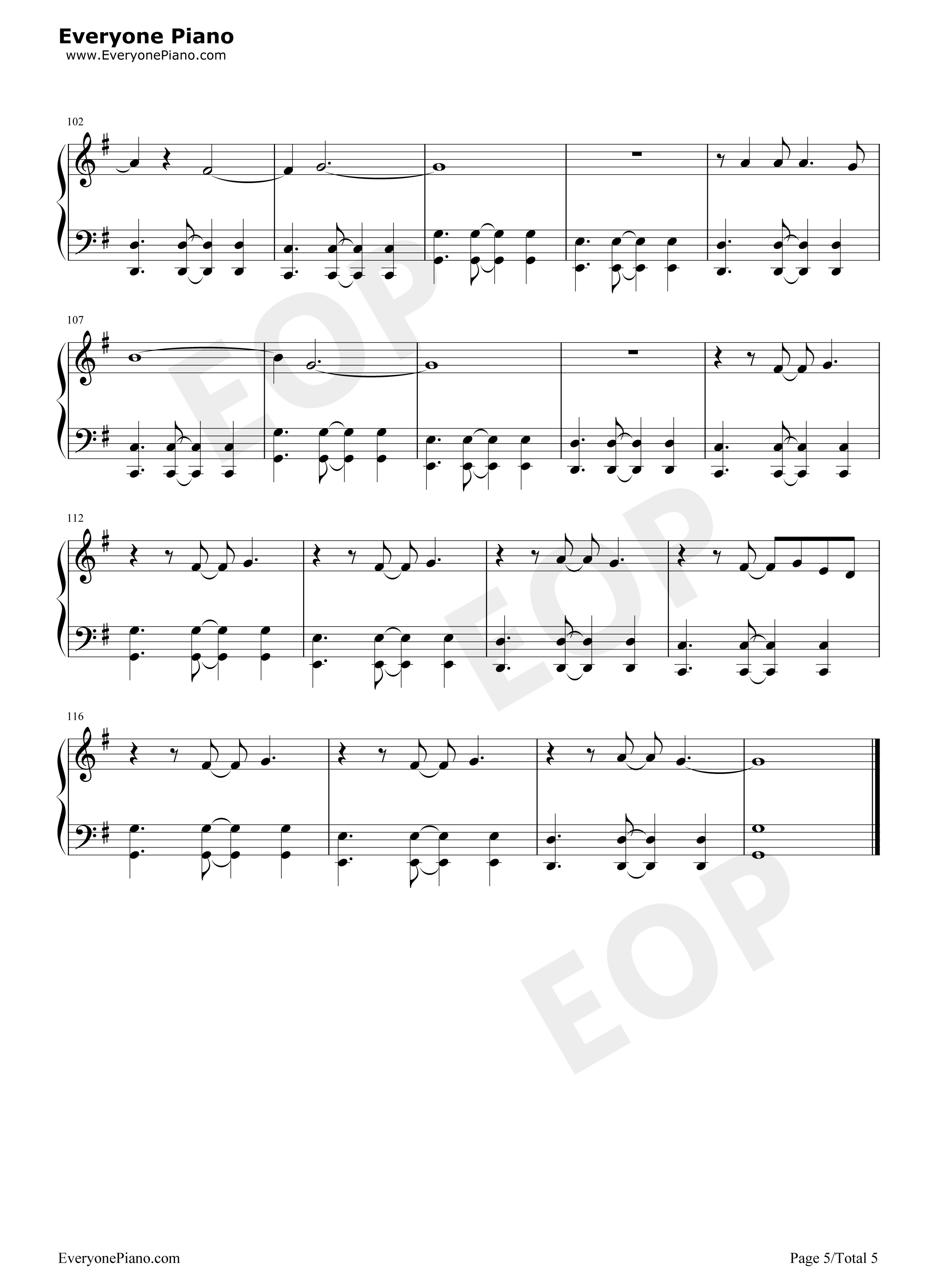 Love_Wins钢琴谱_Carrie_Underwood