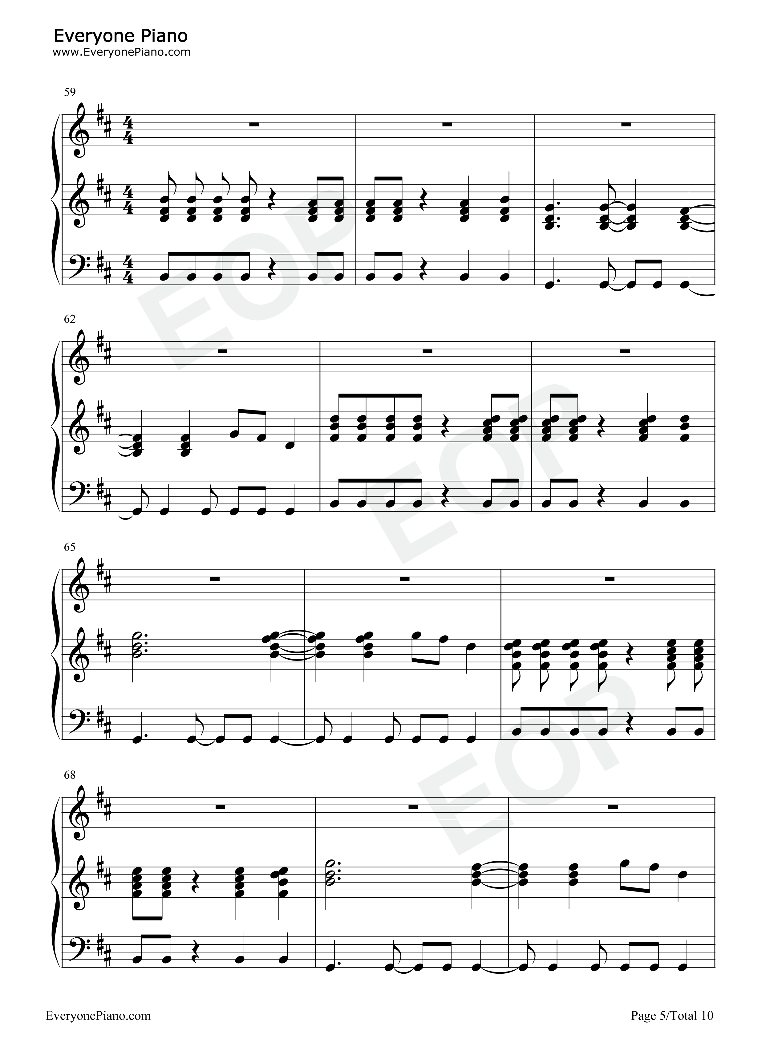 Iris钢琴谱_Goo_Goo_Dolls